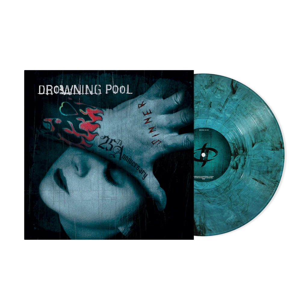Drowning Pool "Sinner (25th Anniversary Edition)" LP (Sea Blue Smoke Vinyl)