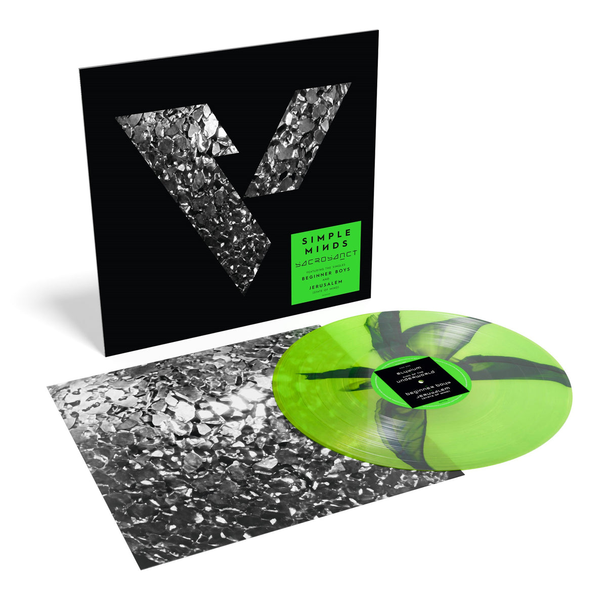 PRE-ORDER: Simple Minds "Sacrosanct" LP (Indie Exclusive Green/Black Inkplosion Vinyl)