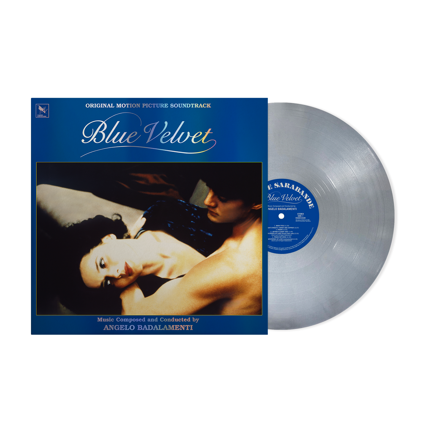 EMBARGO 7/15 PRE-ORDER: Angelo Badalamenti "Blue Velvet (Original Motion Picture Soundtrack) (40th Anniversary)" LP (Indie Exclusive Silver Vinyl)