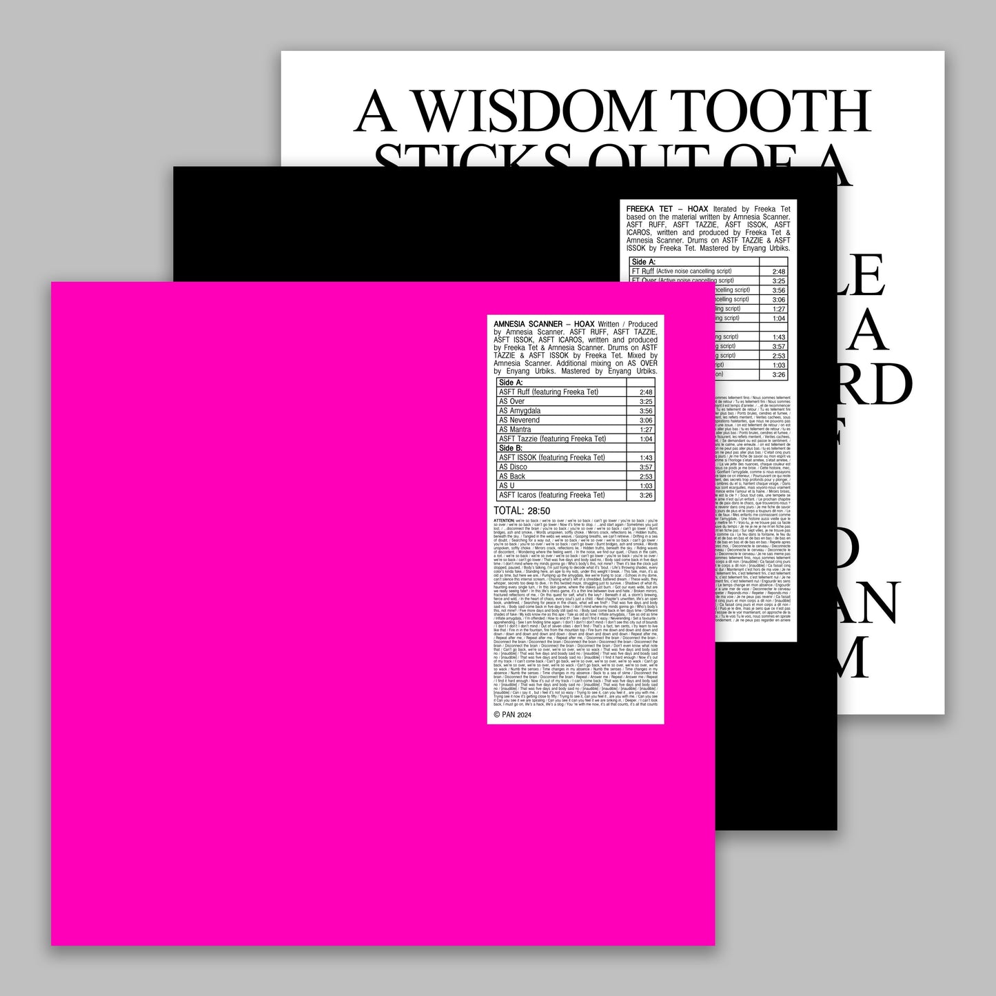 Amnesia Scanner & Freeka Tet "HOAX + STROBE.RIP" 3xLP