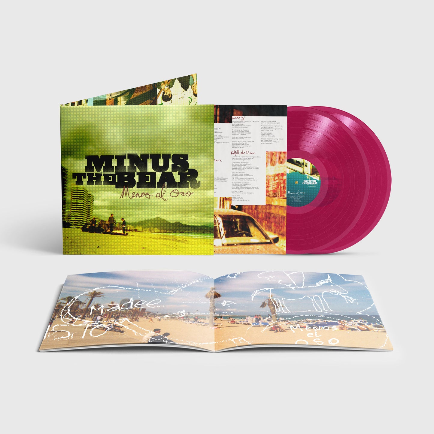 Minus the Bear "Menos el Oso (20th Anniversary Deluxe Edition)" 2xLP (Translucent Magenta Vinyl)