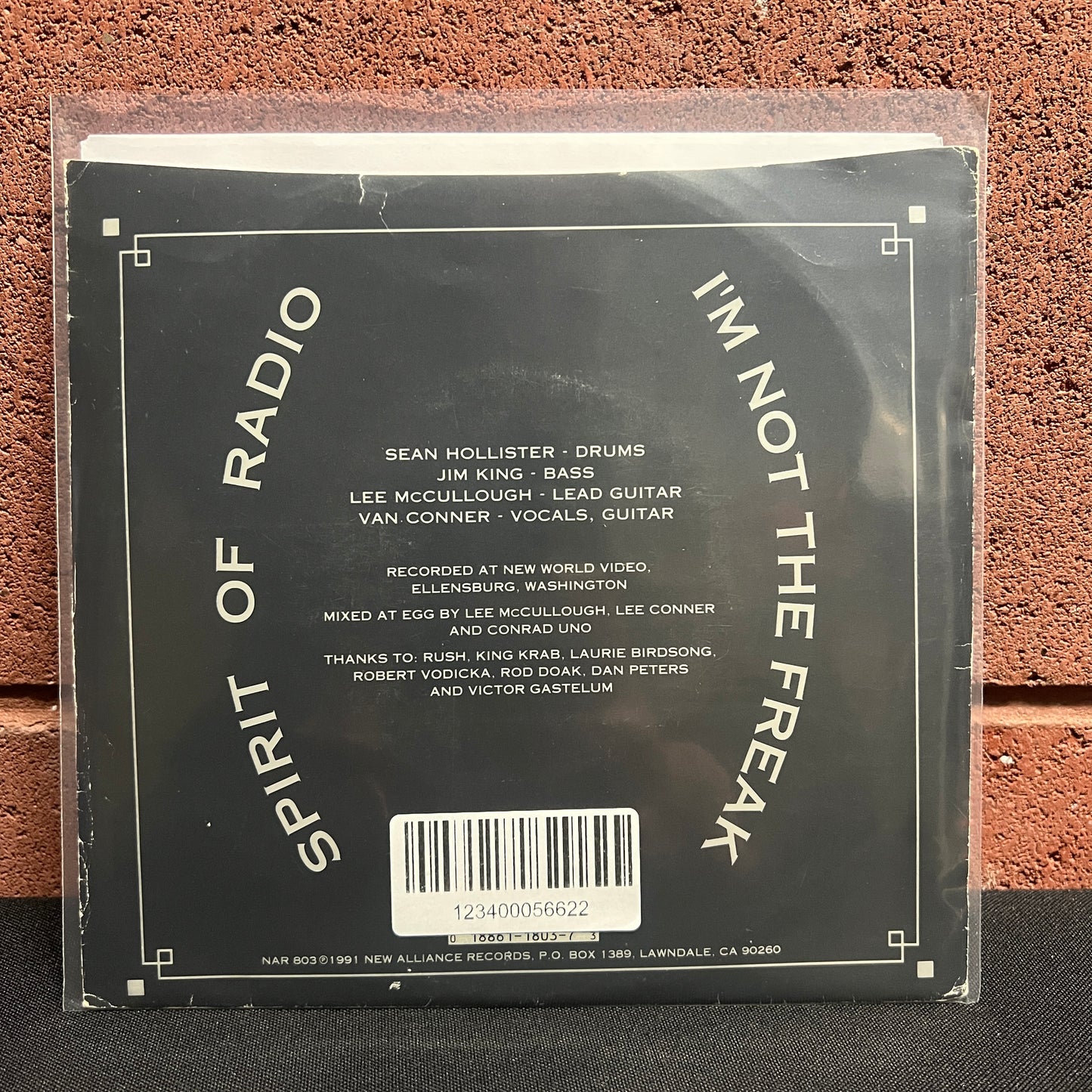 Used Vinyl: Solomon Grundy "Spirit Of The Radio" 7" (Clear Vinyl)