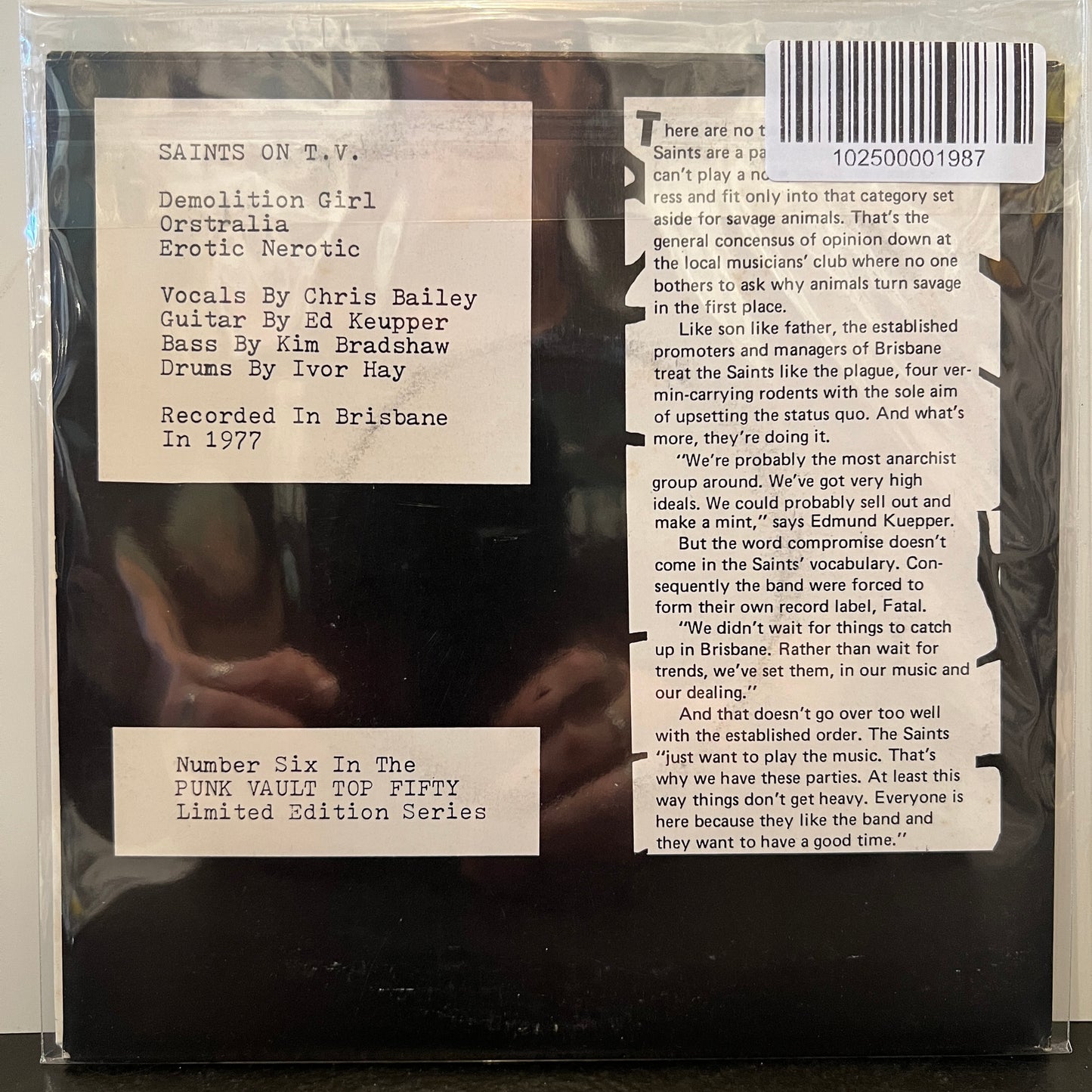 Used Vinyl: The Saints "Saints Alive" 7"