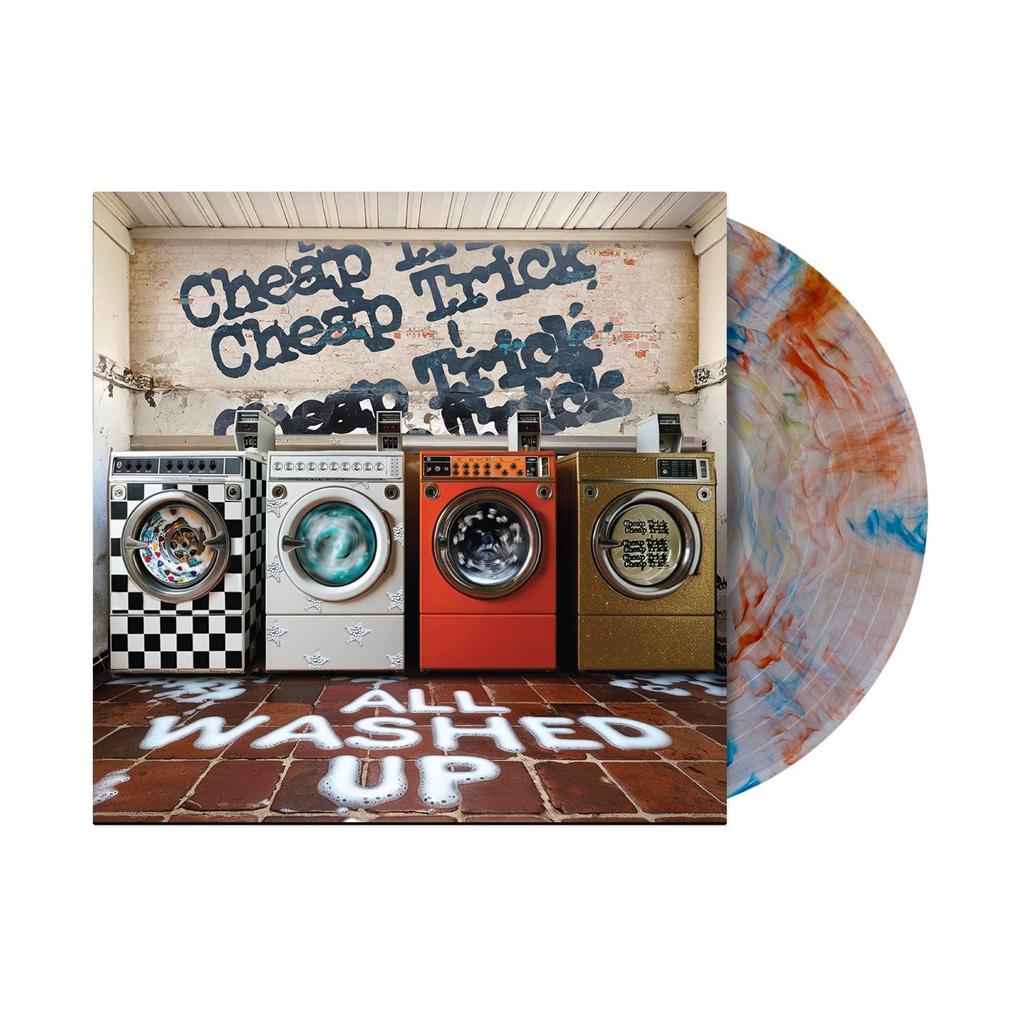 Cheap Trick "All Washed Up" LP (Indie Exclusive Orange/Blue Marble Vinyl)