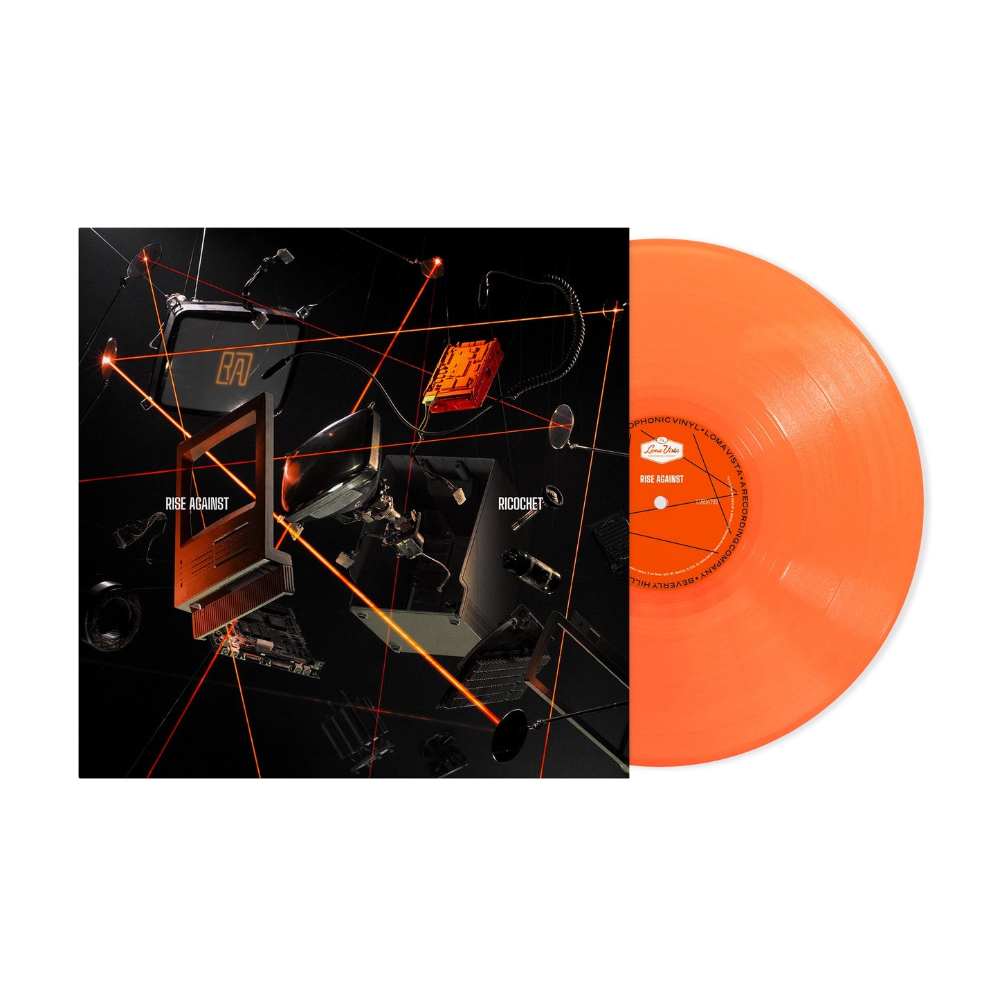 Rise Against "Ricochet" LP (Indie Exclusive Neon Orange Vinyl)