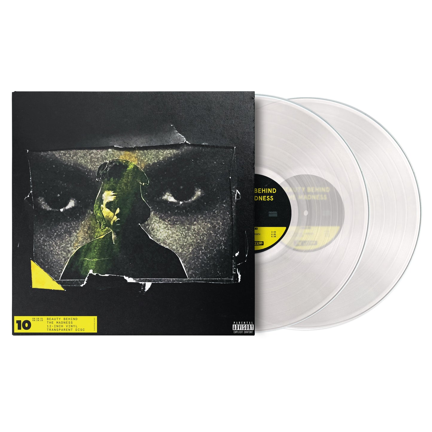 The Weeknd "Beauty Behind The Madness (10th Anniversary Edition)" 2xLP (Transparent Vinyl)