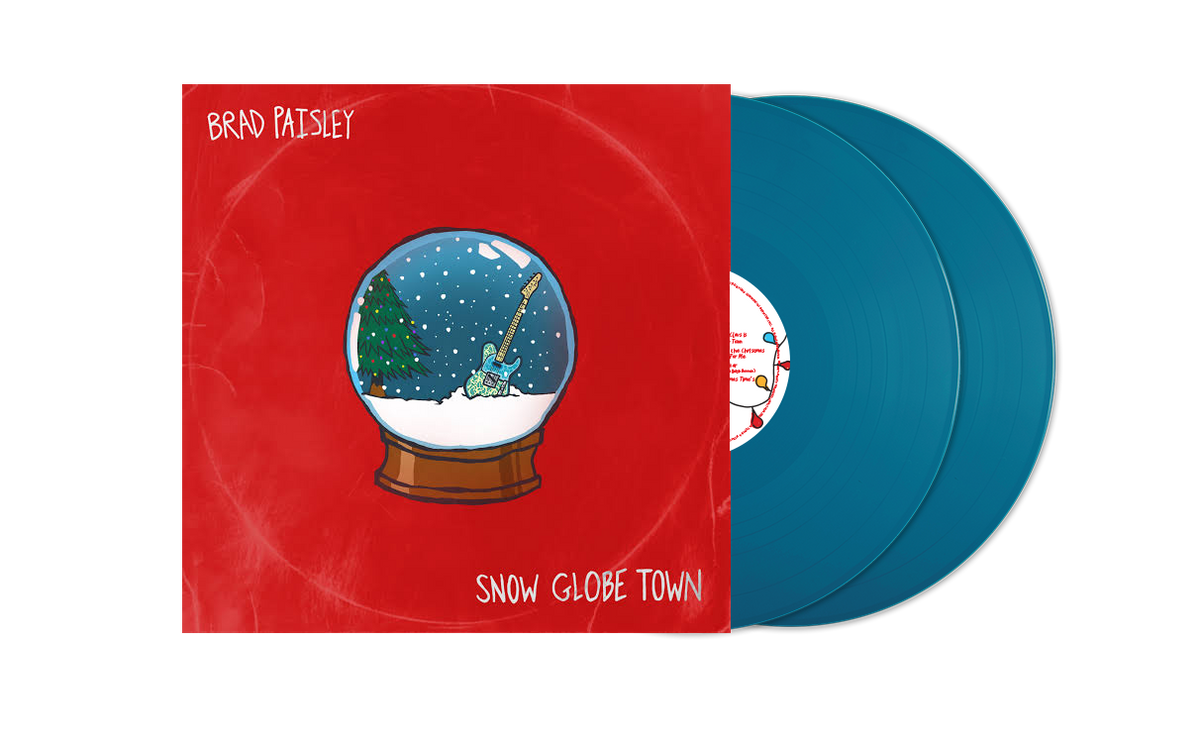 PRE-ORDER: Brad Paisley "Snow Globe Town" 2xLP (Aqua Vinyl)