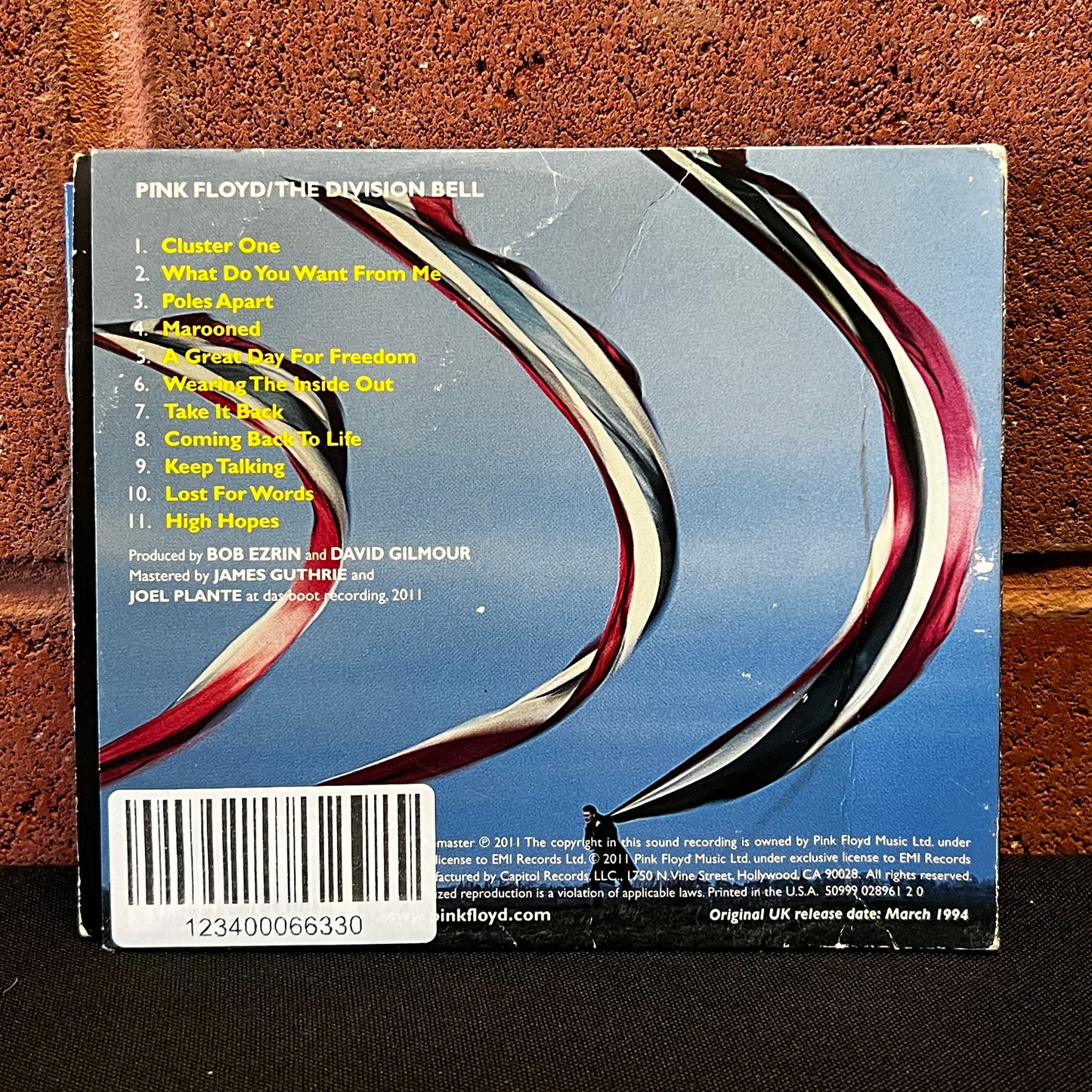 Used CD: Pink Floyd "The Division Bell" CD (2016 EU Press)