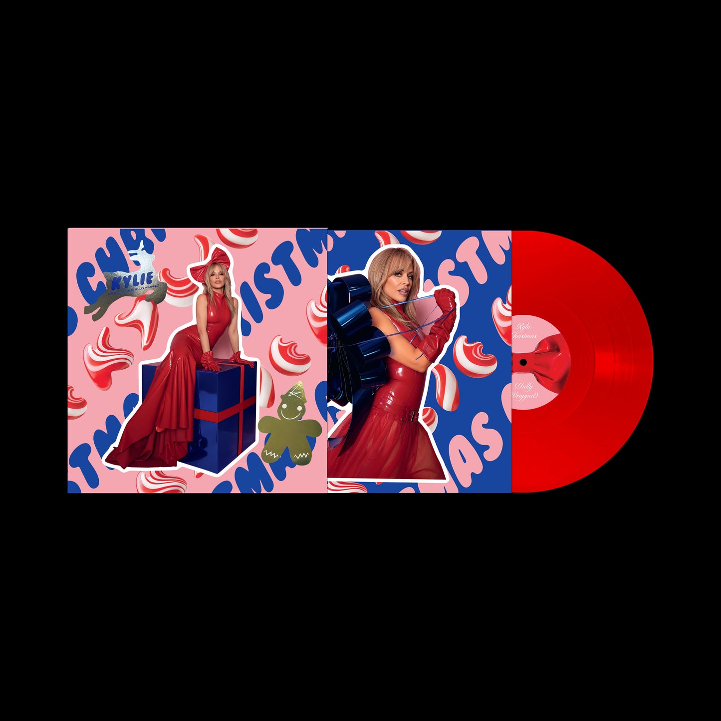 Kylie Minogue "Kylie Christmas (Fully Wrapped)" LP (Transparent Red Vinyl)