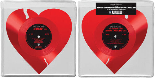 Greg Kihn Band " Jeopardy b/w The Breakup Song (They Don't Write 'Em)" 7" ("Broken Heart" Shaped Red Vinyl)