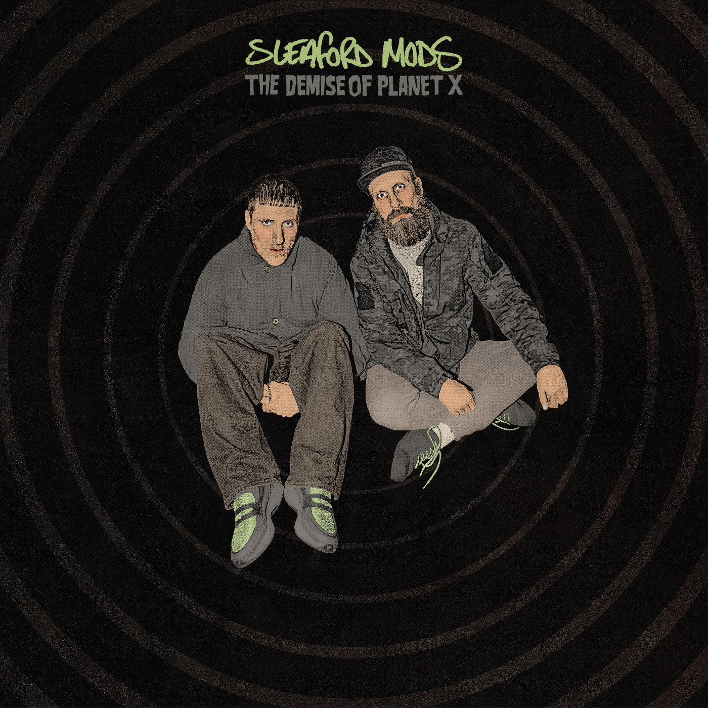 Sleaford Mods "The Demise of Planet X" LP (Neon Green Black Marble Vinyl)