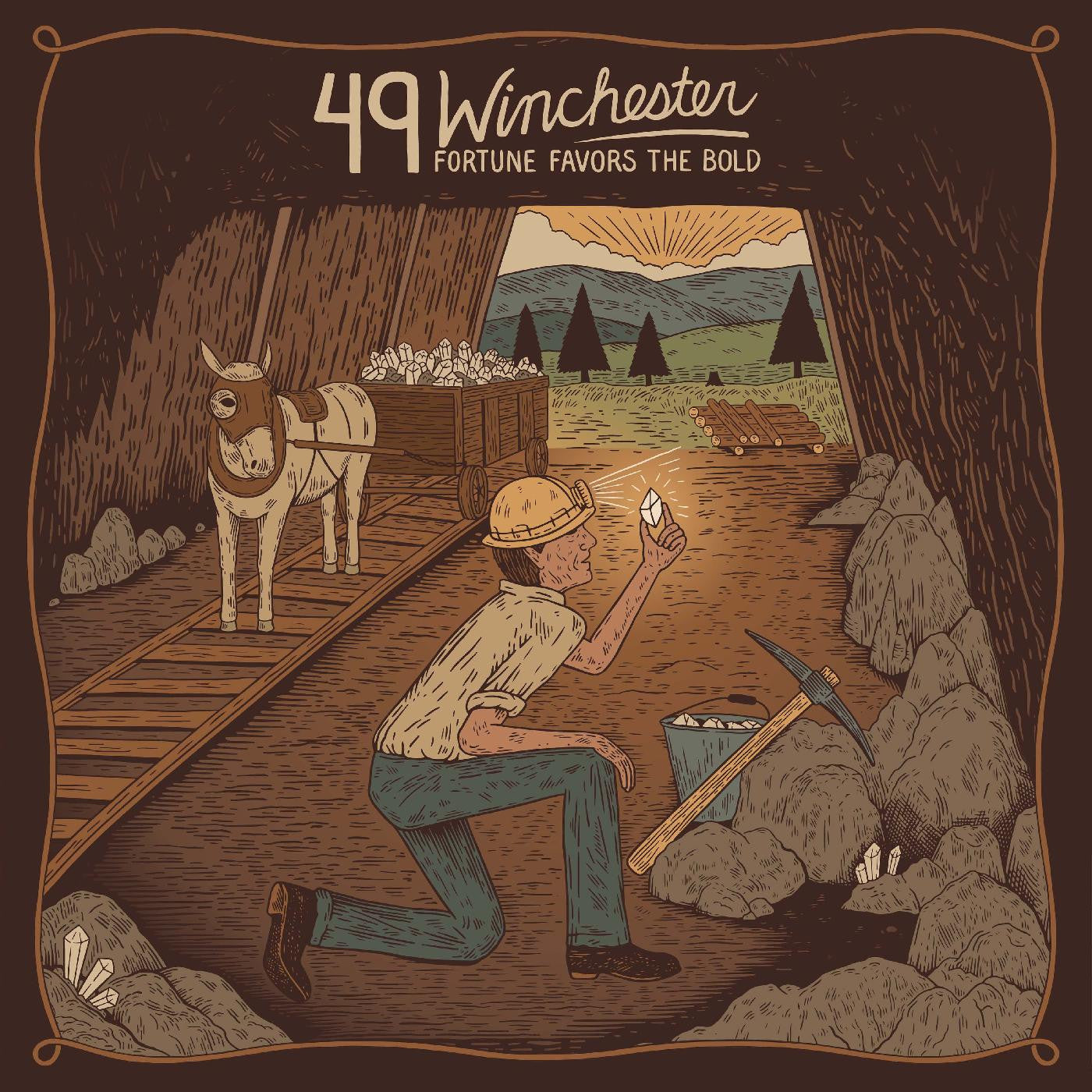 PRE-ORDER: 49 Winchester "Fortune Favors the Bold" LP (Red/Marigold/Green Splatter Vinyl)