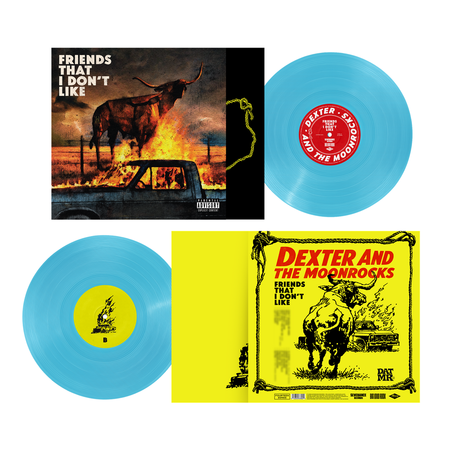 EMBARGO 8/19 PRE-ORDER: Dexter and the Moonrocks "Friends That I Don't Like" LP (Indie Exclusive Blizzard Blue Vinyl)