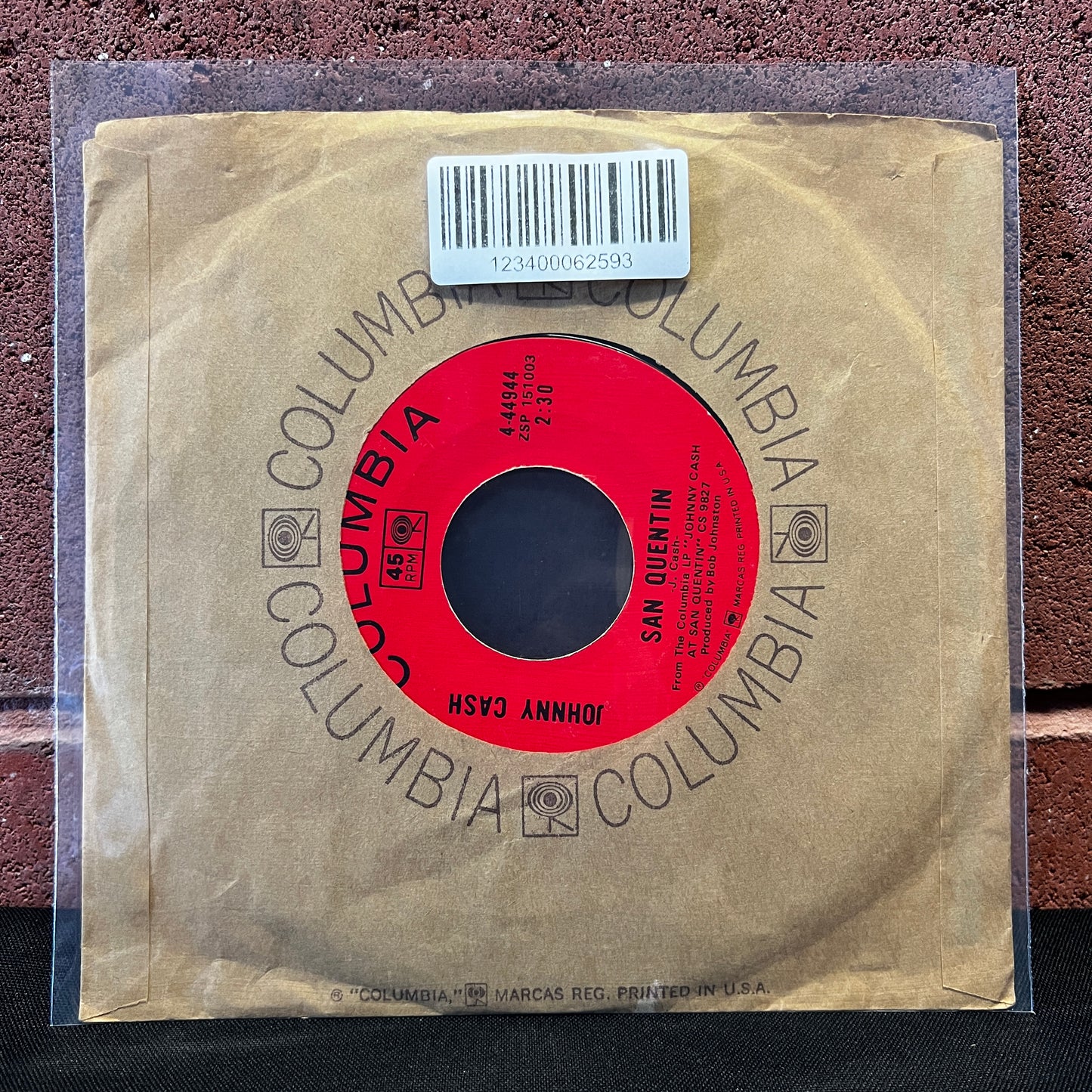 Used Vinyl: Johnny Cash "A Boy Named Sue" 7"