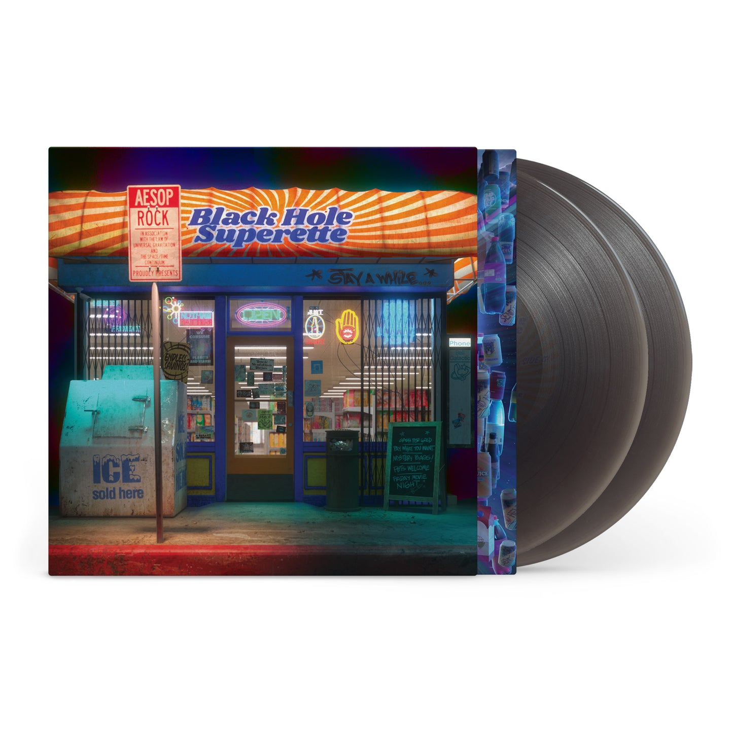 Aesop Rock "Black Hole Superette" 2xLP (Black Ice Vinyl)