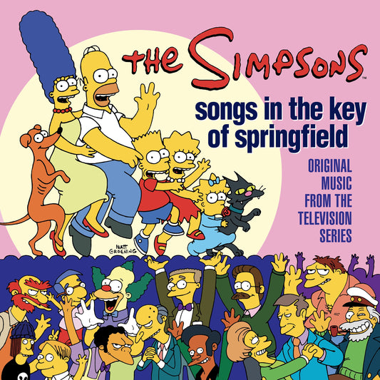 PRE-ORDER: The Simpsons "Songs in the Key of Springfield (Original Music from the TV Series)" 2xLP (Canary Yellow/Baby Pink Vinyl)