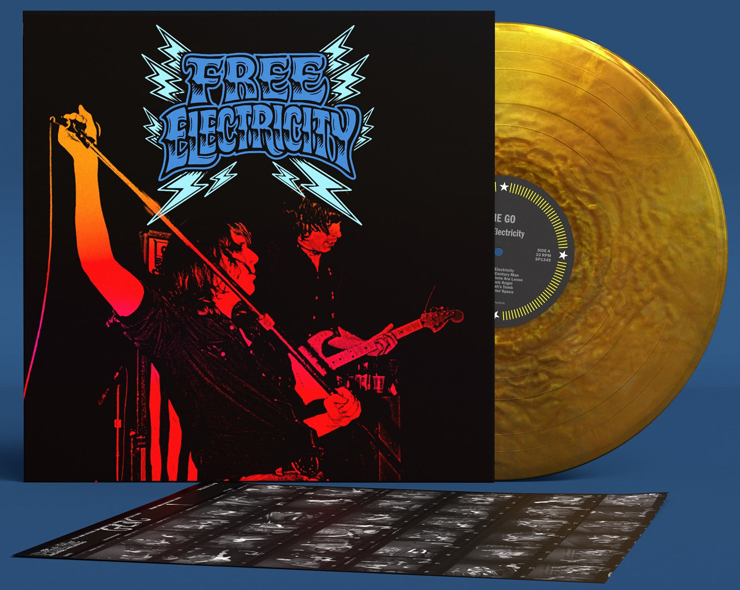 PRE-ORDER: The Go "Free Electricity" LP (Metallic Gold Color VInyl)