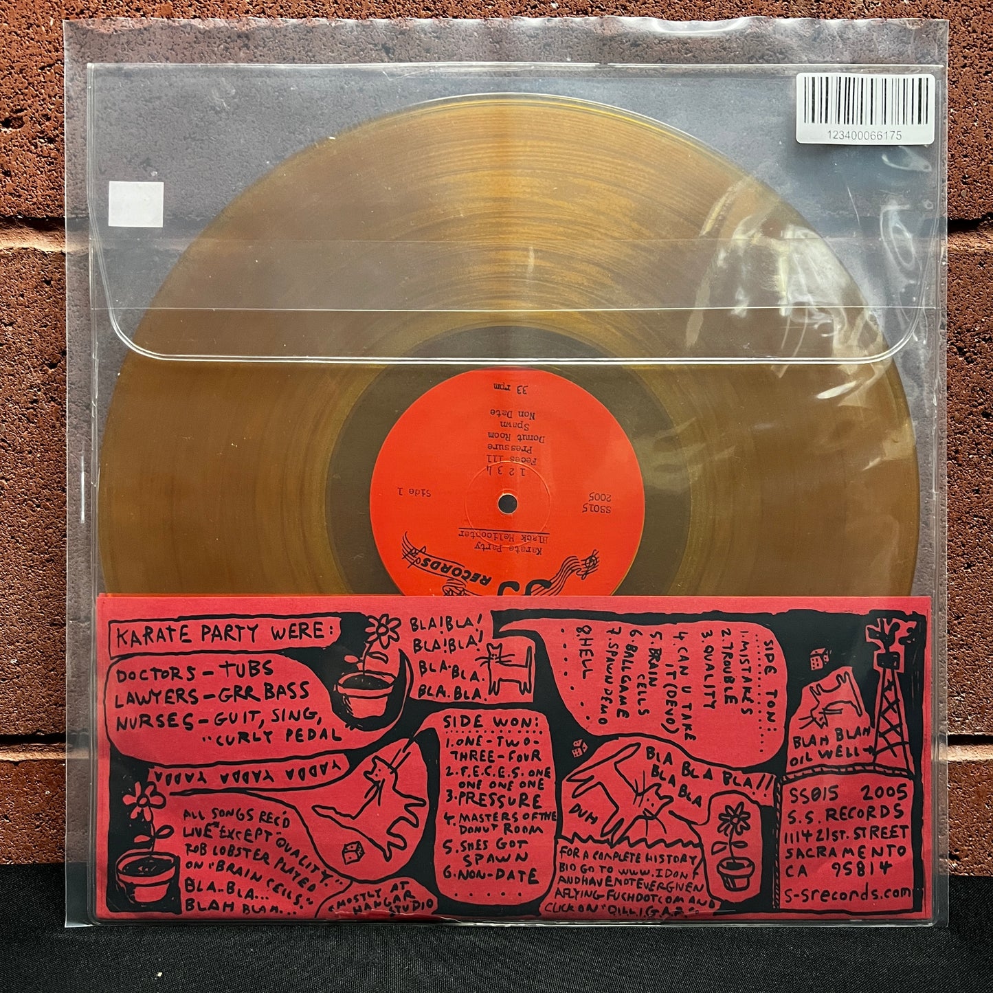 Used Vinyl: Karate Party "Black Helicopter" LP (2005 Press - Gold Vinyl)