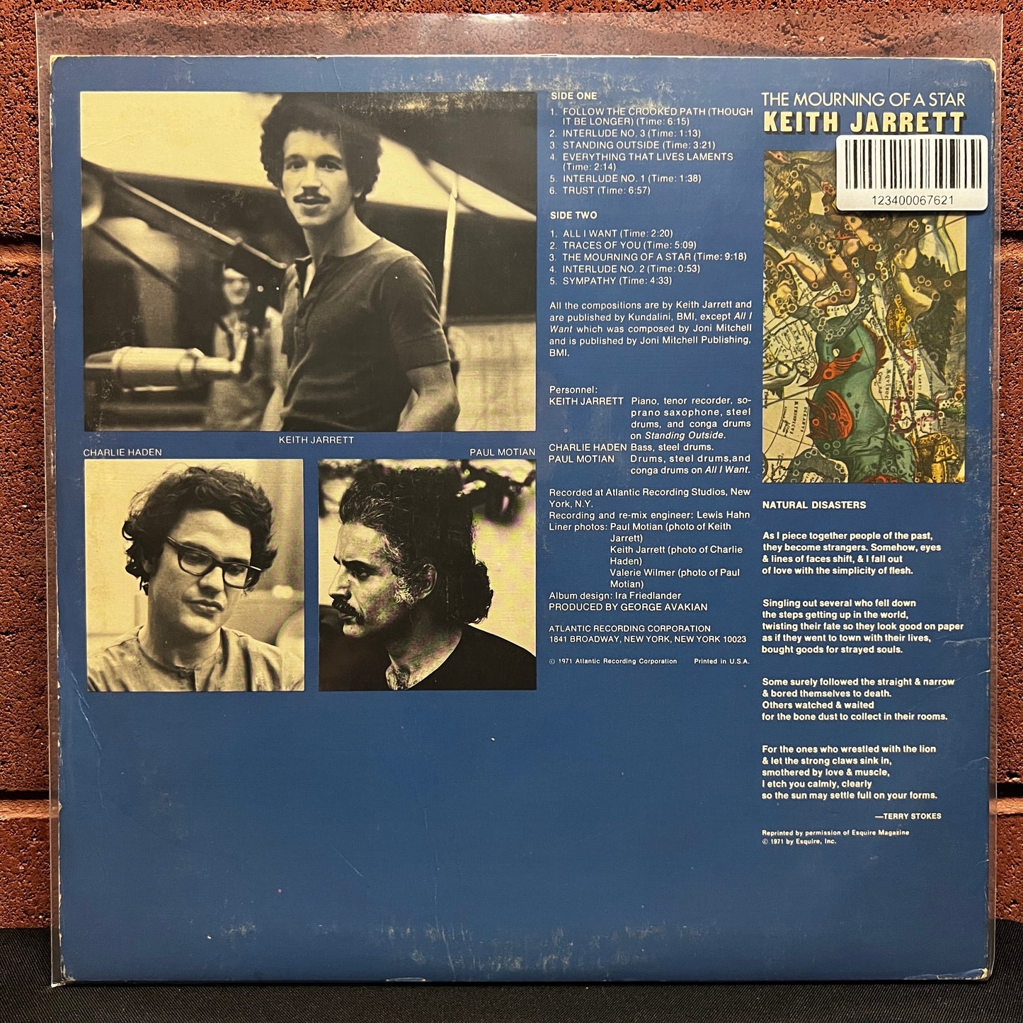 Used Vinyl: Keith Jarrett "The Mourning Of A Star" LP (1971 Press)