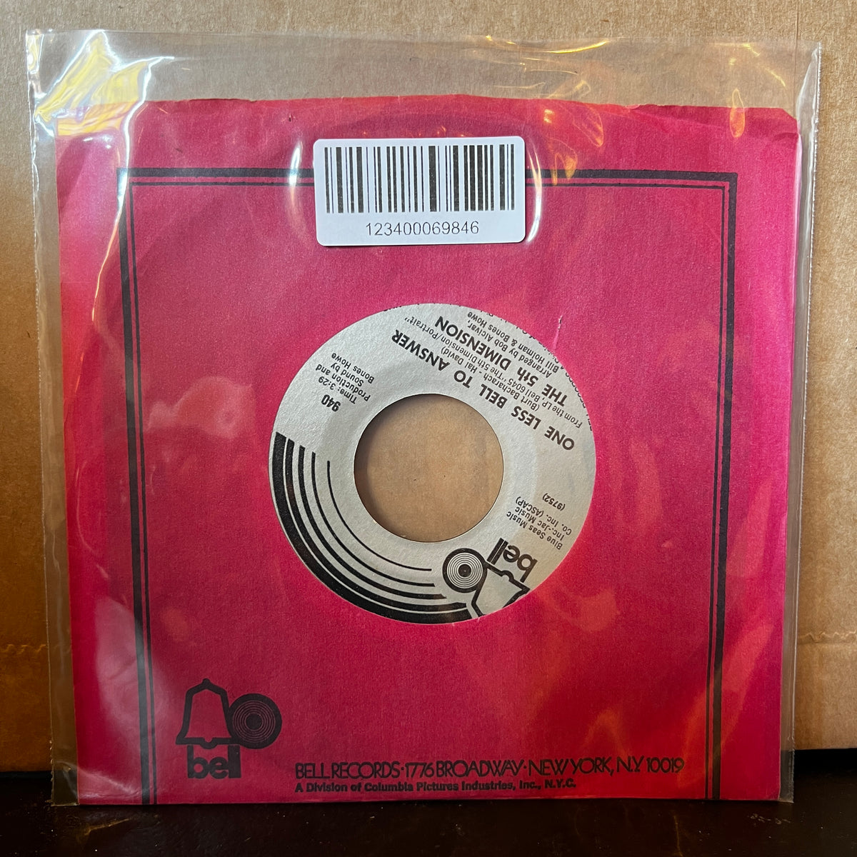 Used Vinyl: The 5th Dimension "One Less Bell to Answer" 7"