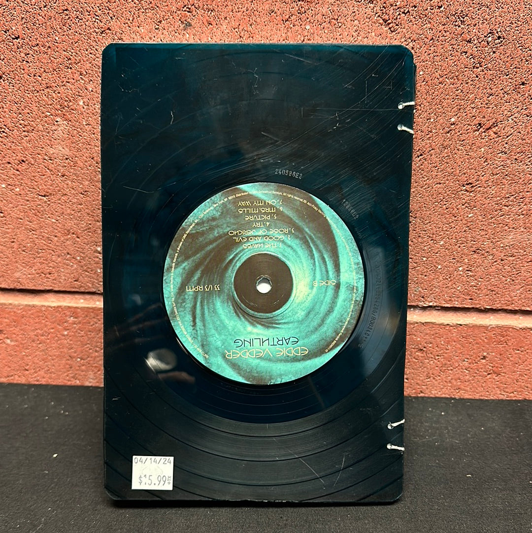 Recycled Vinyl Sketchbook: "Eddie Vedder"