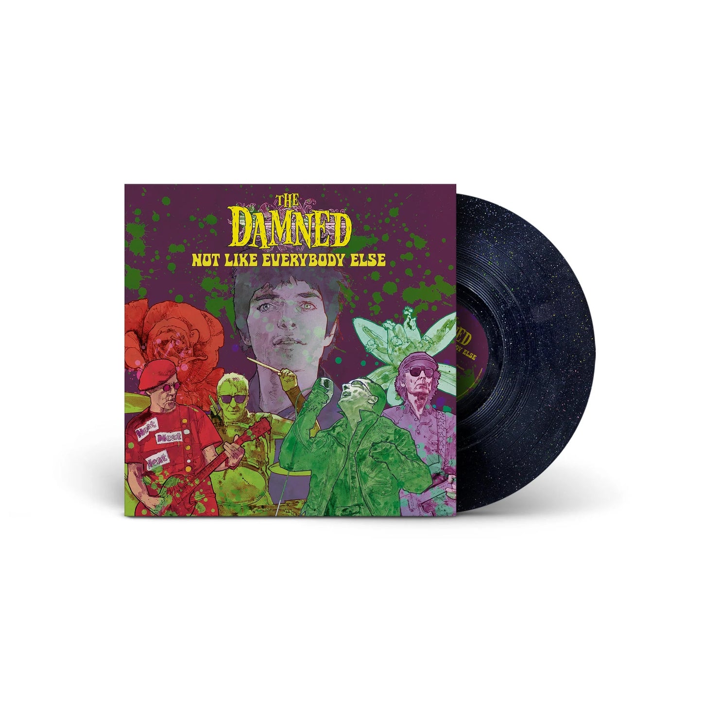 The Damned "Not Like Everybody Else" LP (Rainbow Sparkle Vinyl)