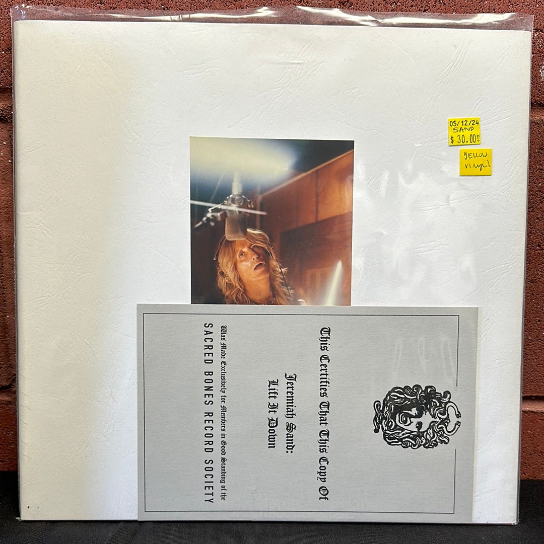Used Vinyl: Jeremiah Sand "Lift It Down" LP (Yellow vinyl)