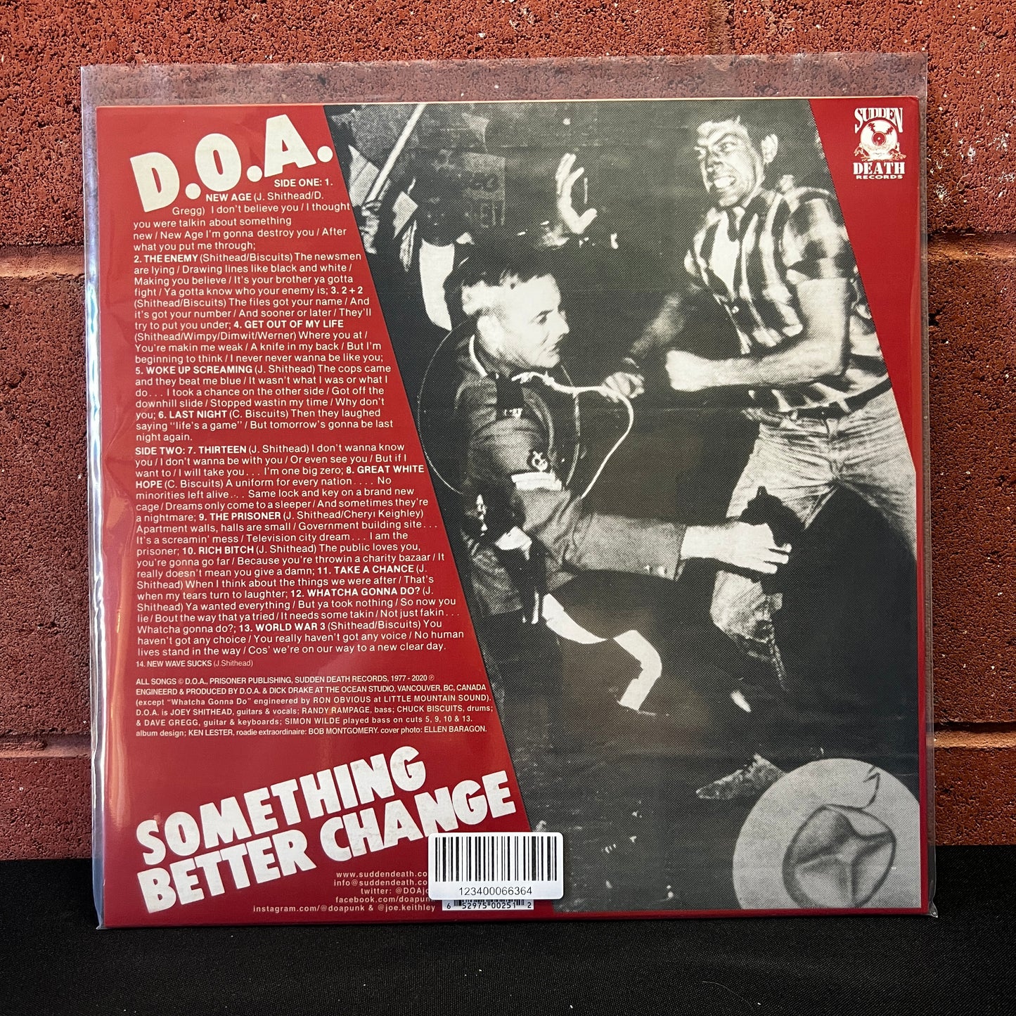 Used Vinyl: D.O.A. "Something Better Change" LP (2020 Press)