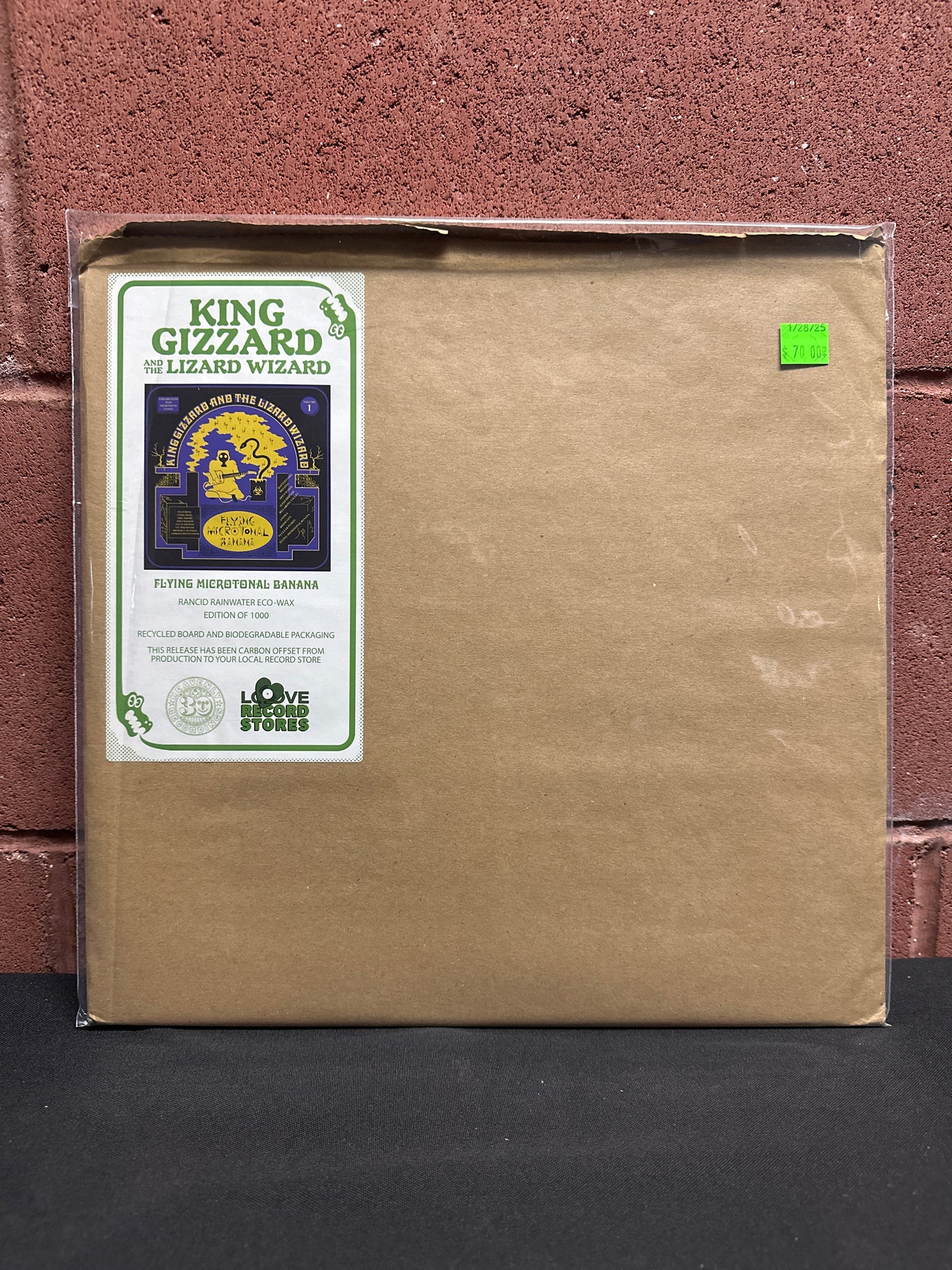 Used Vinyl: King Gizzard And The Lizard Wizard "Flying Microtonal Banana (Explorations Into Microtonal Tuning Volume 1)" LP (Blue Rainwater Eco-Wax)