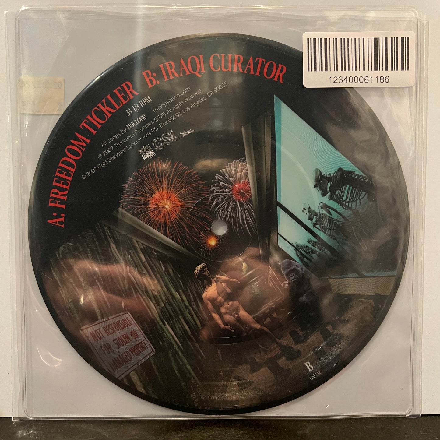 Used Vinyl: Triclops! "Too Many Humans" 7" (Picture Disc)