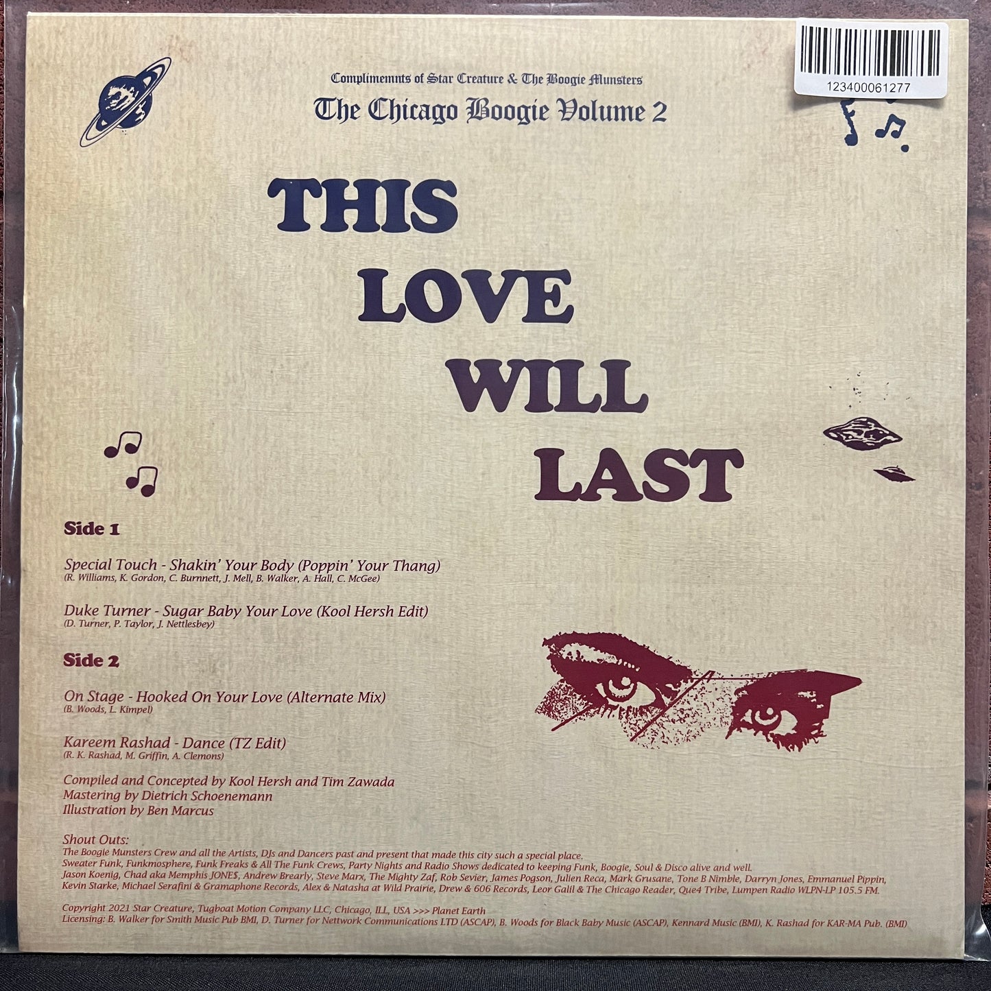 Used Vinyl: V/A - "The Chicago Boogie Volume 2: This Love Will Last" 12" (2022 Press - Blue Vinyl)