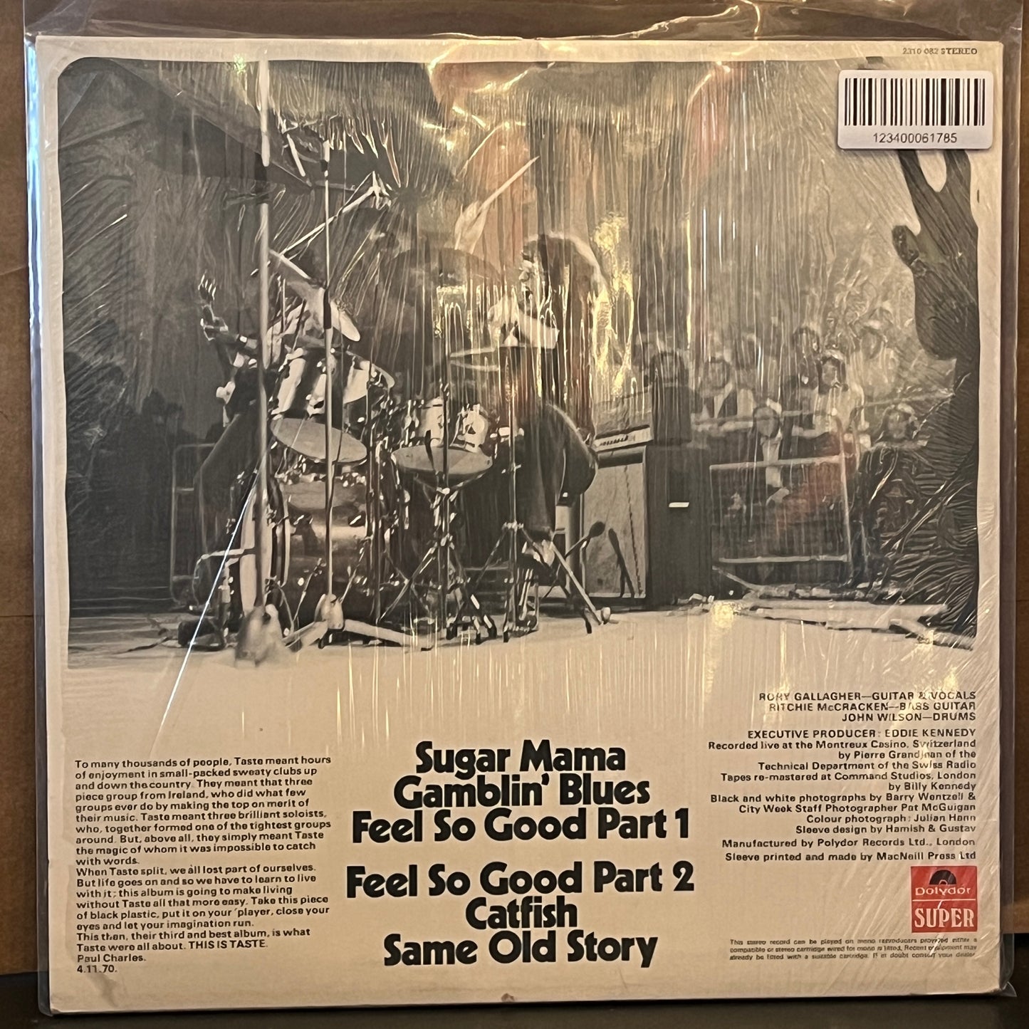 Used Vinyl: Taste "Live" LP (1971 UK Press)