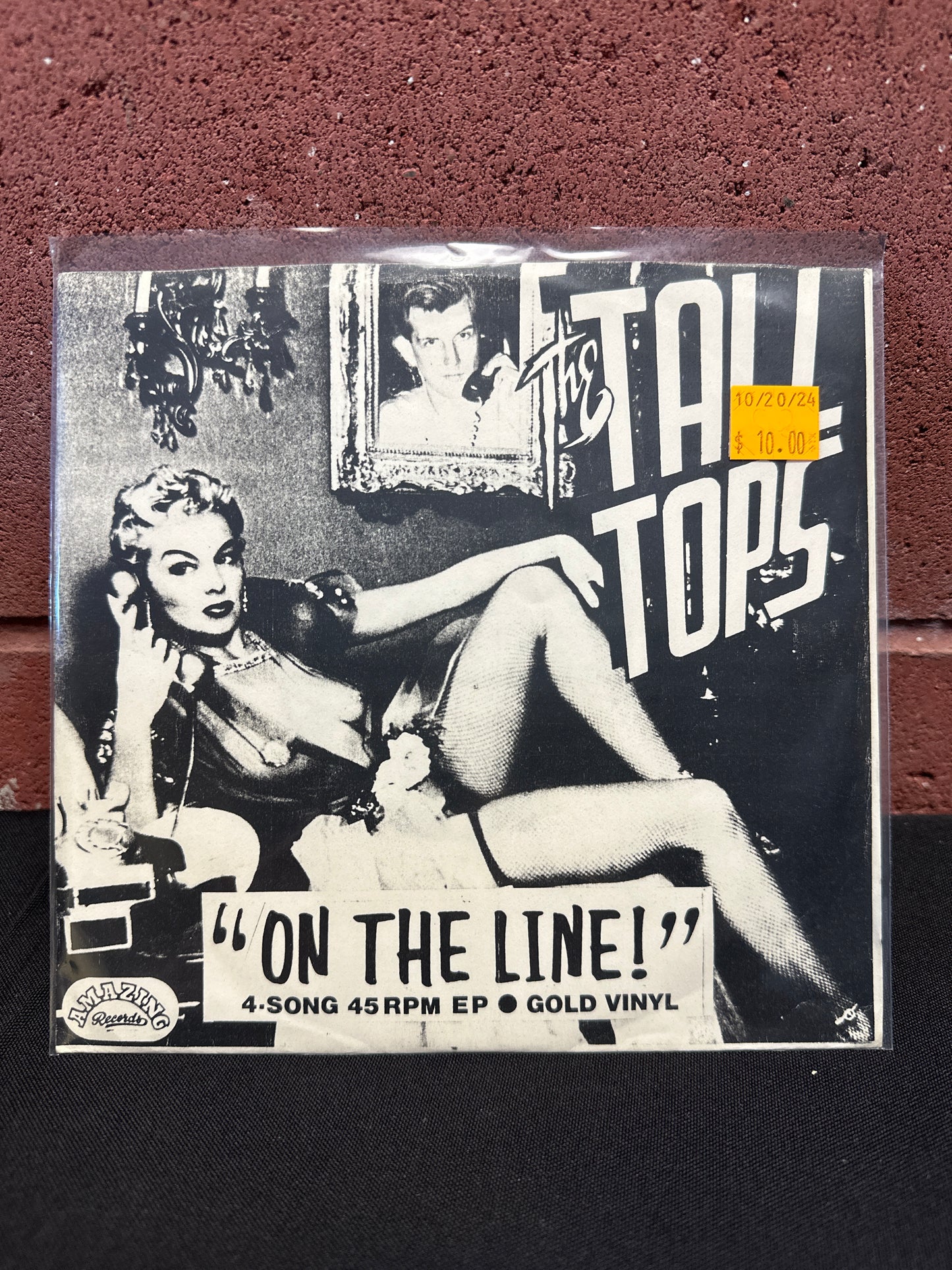 Used Vinyl: Teddy And The Tall Tops "On The Line" 7" (Gold Vinyl)
