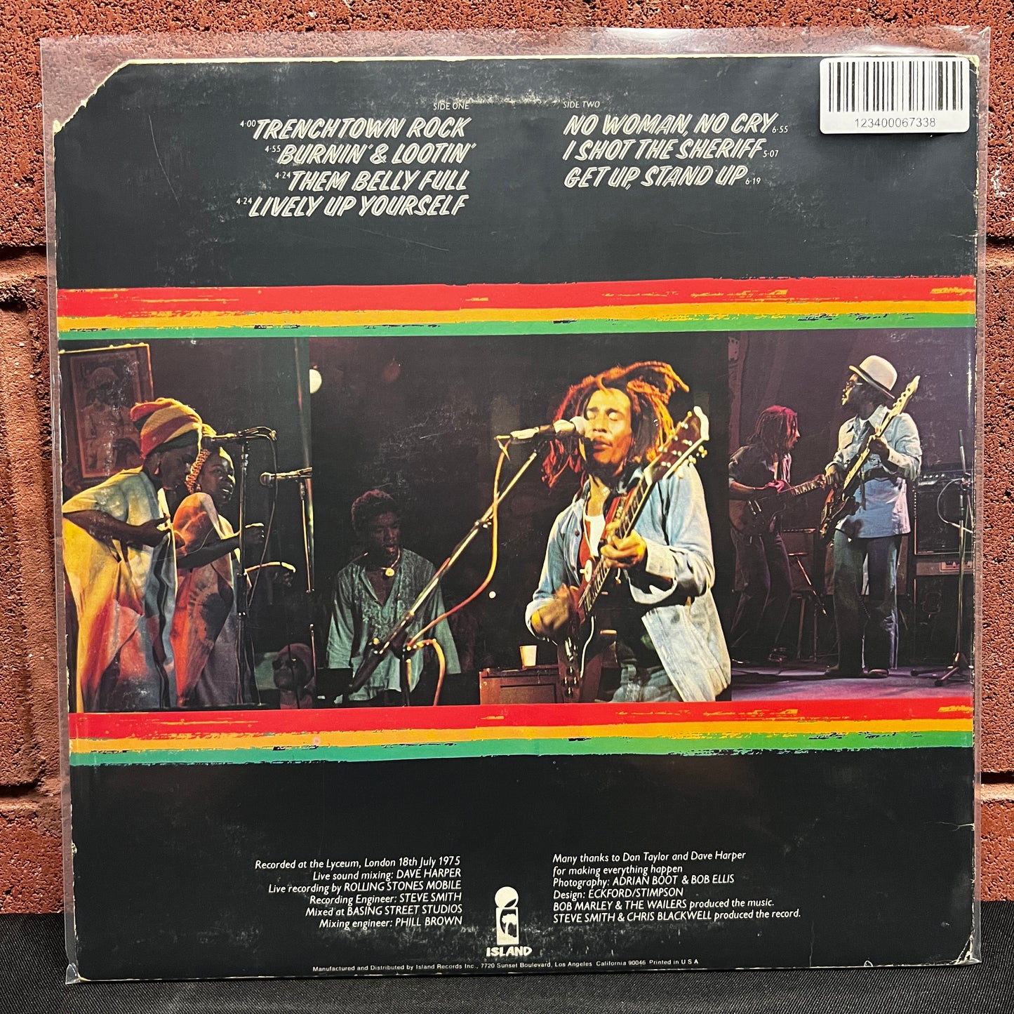 Used Vinyl: Bob Marley & The Wailers "Live!" LP (1975 Press)