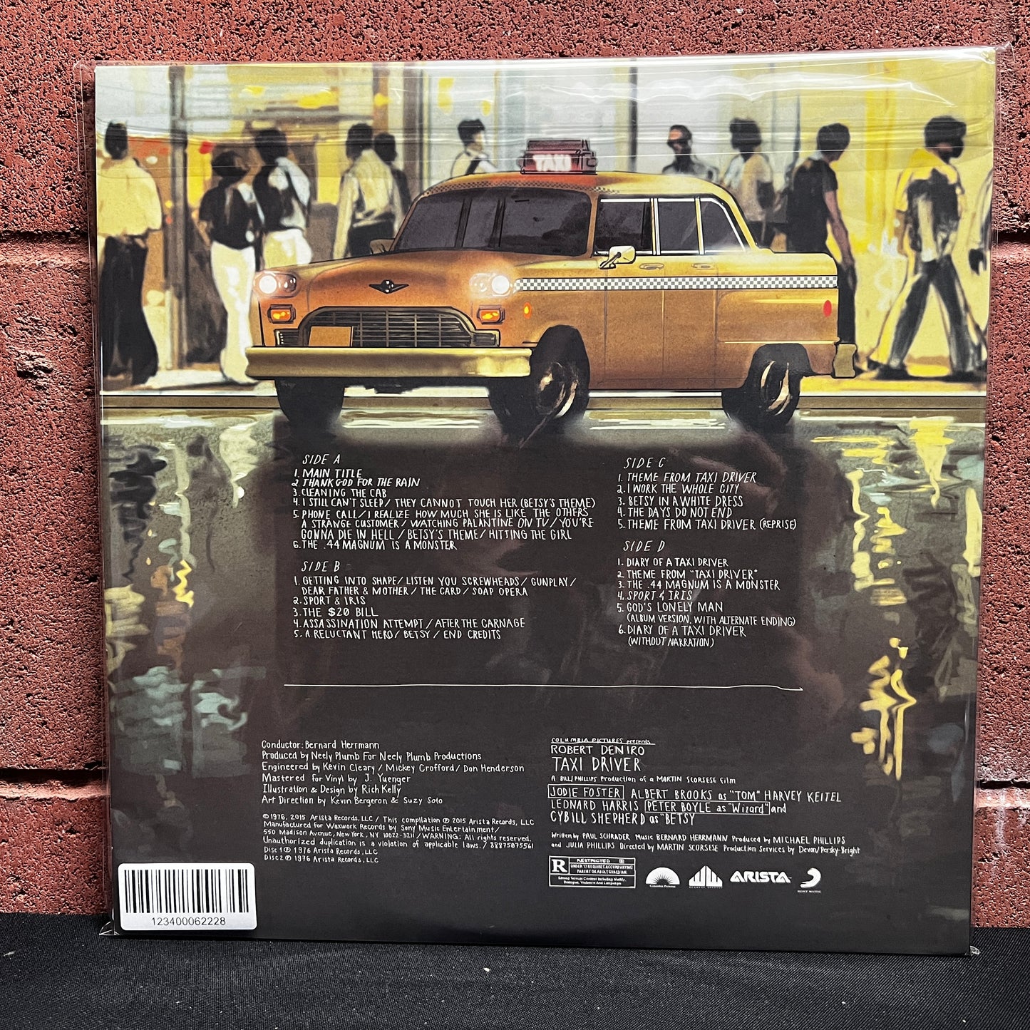 Used Vinyl: Dave Blume And Bernard Herrmann "Taxi Driver Original Soundtrack" 2xLP (2022 pressing, yellow and black pinwheel vinyl)