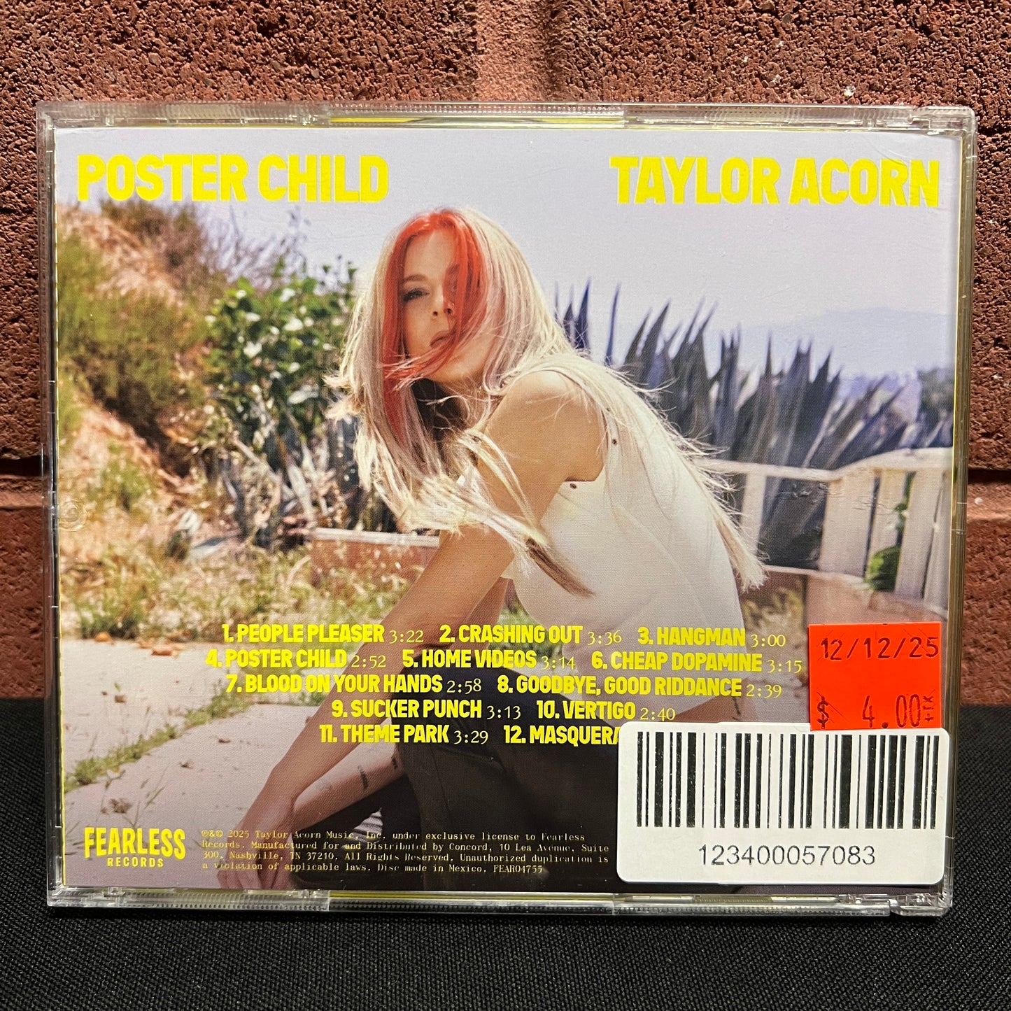 Used CD: Taylor Acorn "Poster Child" CD