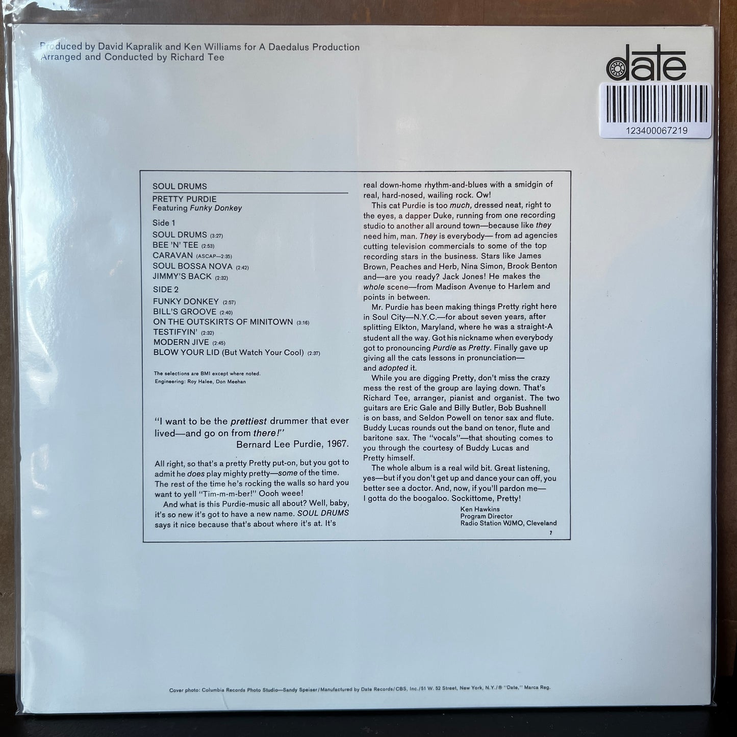 Used Vinyl: Bernard Pretty Purdie "Soul Drums" LP (Modern Reissue)