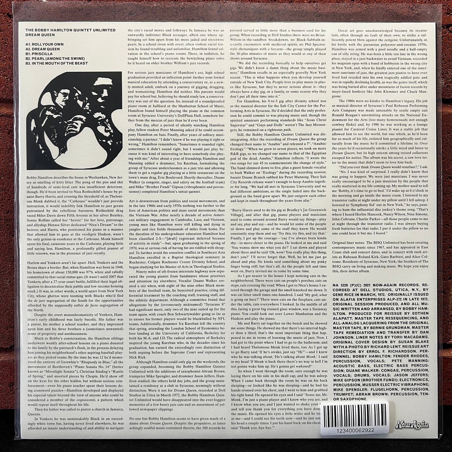 Used Vinyl: Bobby Hamilton Quintet Unlimited "Dream Queen" LP (2022 reissue)