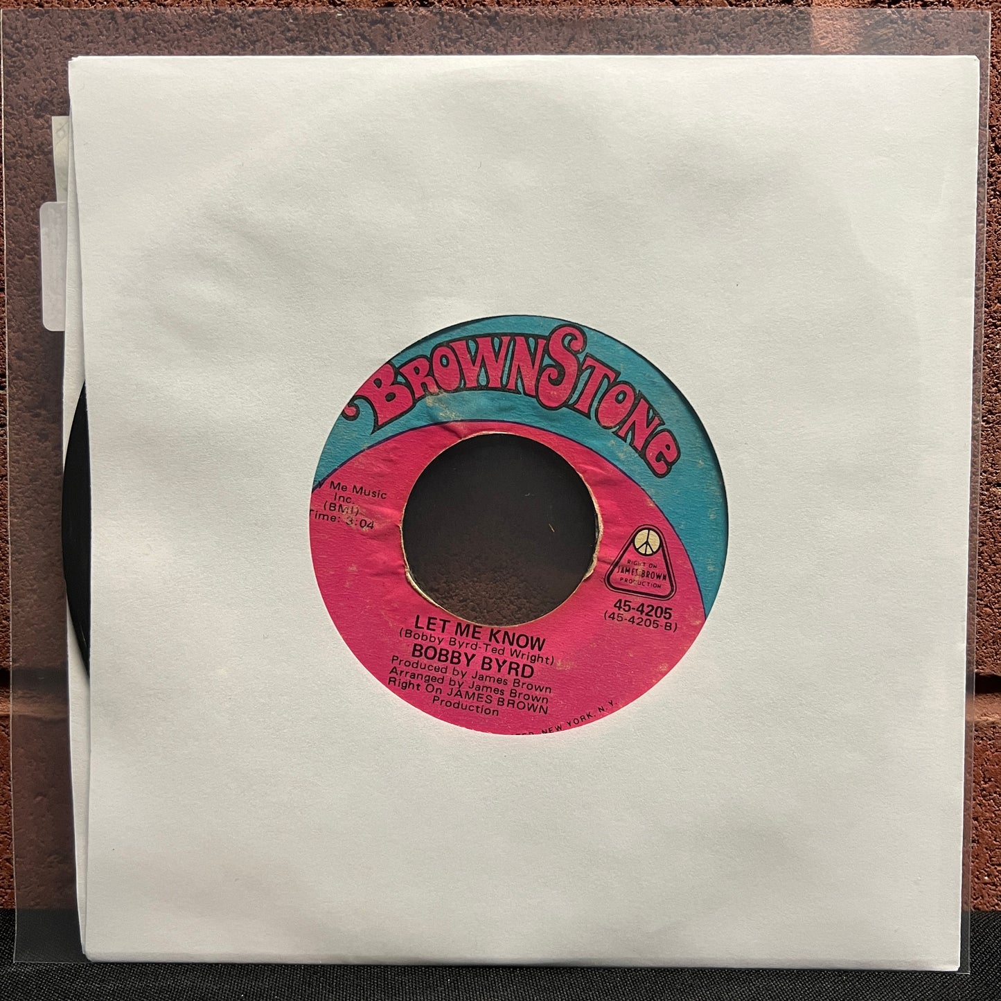 Used Vinyl: Bobby Byrd "Keep On Doin' What Your Doin' 7" (1972 Press)