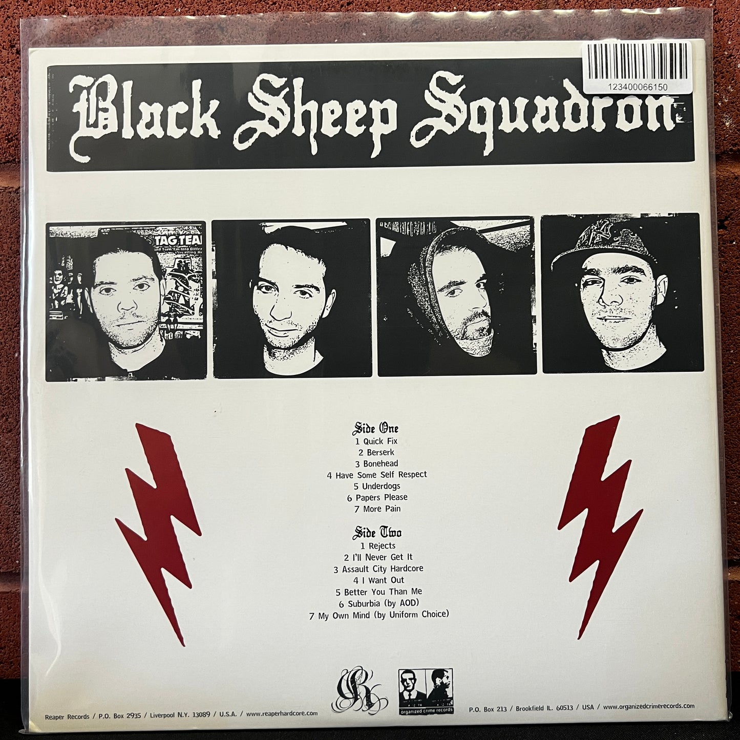 Used Vinyl: Black S.S. "Foreign Object" LP (2006 Press - Clear w/Red Splatter Vinyl)
