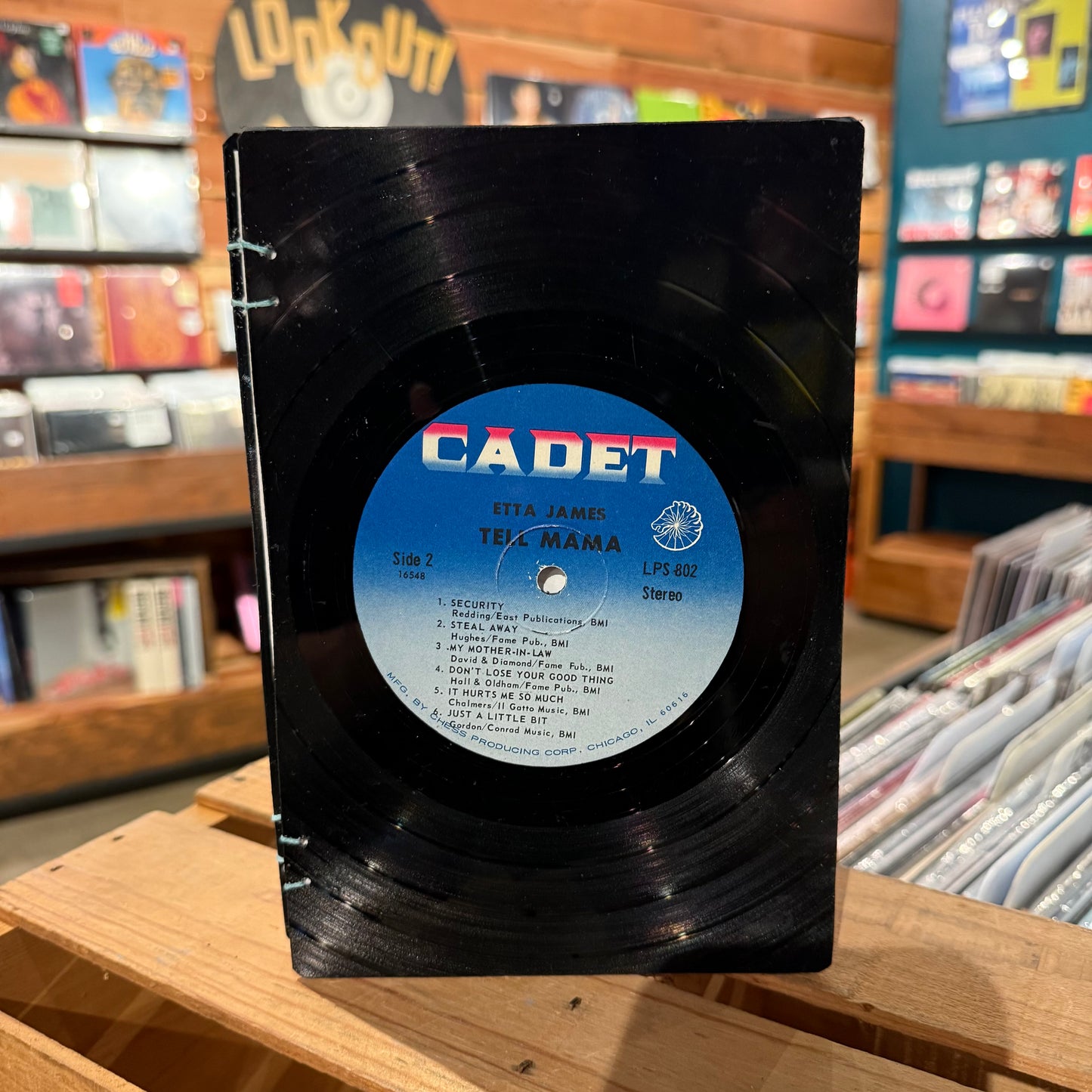 Etta James / Aretha Franklin Recycled Vinyl Journal