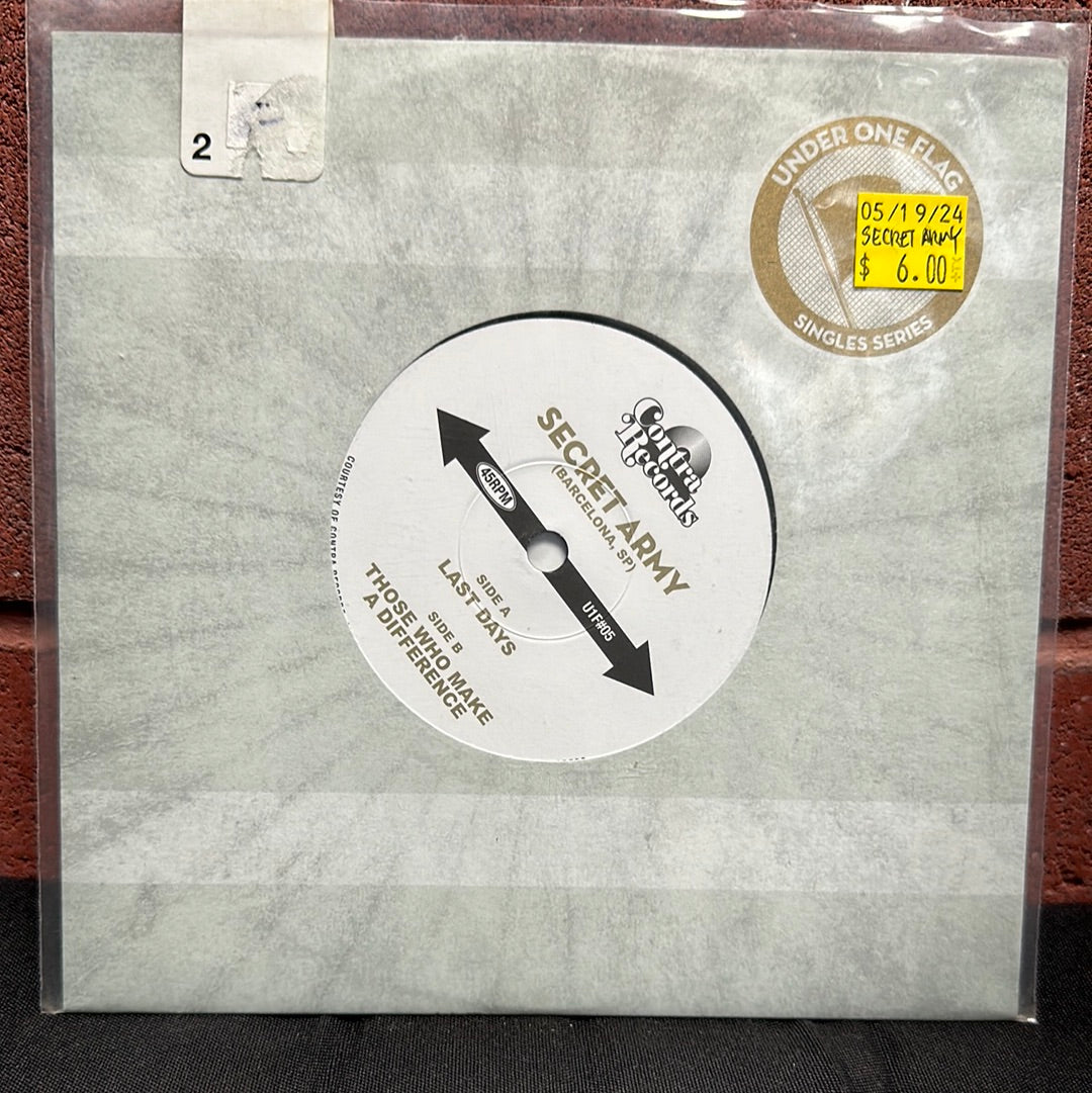 Used Vinyl: Secret Army "Last Days / Those Who Make A Difference" 7"