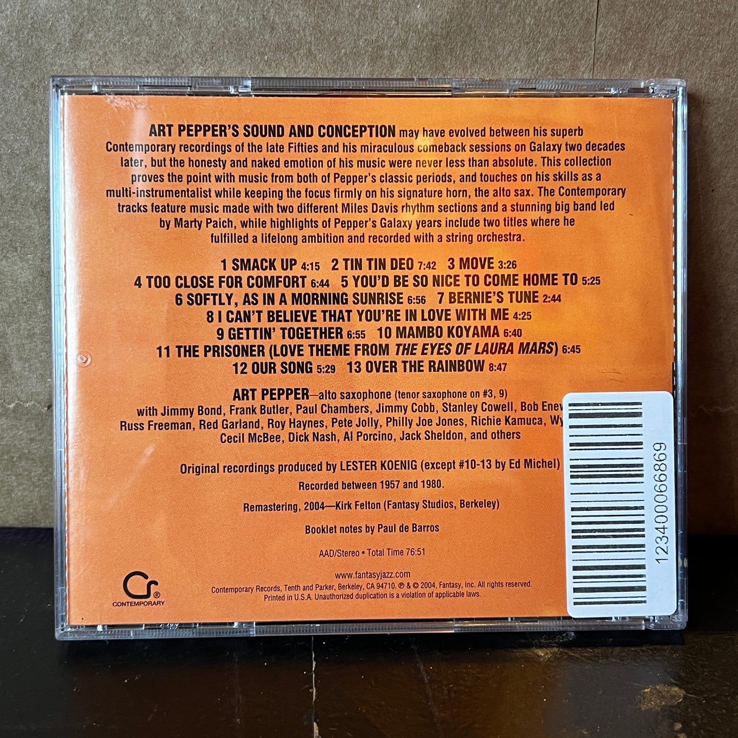 Used CD: Art Pepper "The Best Of..." CD (2004 Press)