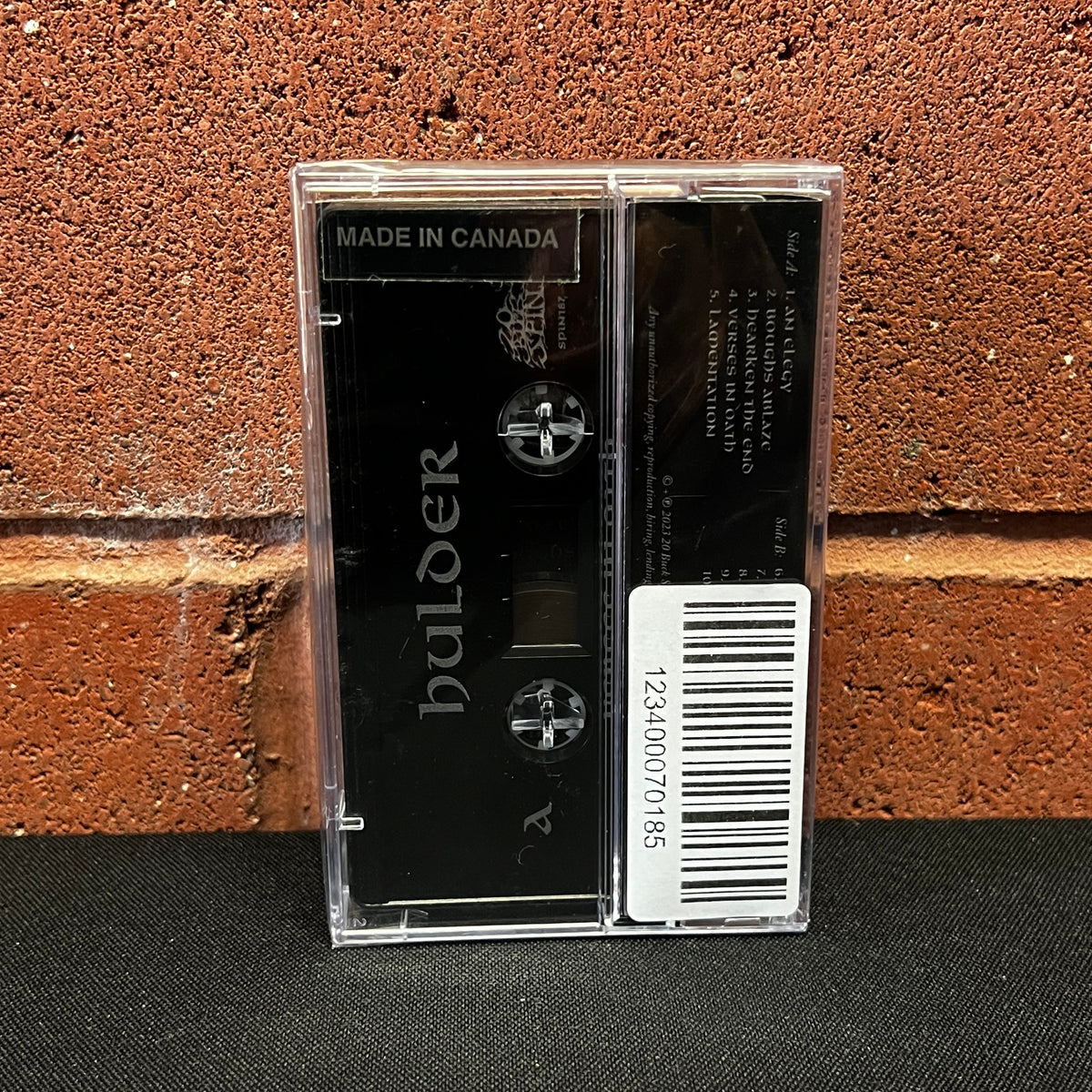 Used Cassette: Hulder "Verses In Oath" Tape (2024 Press)