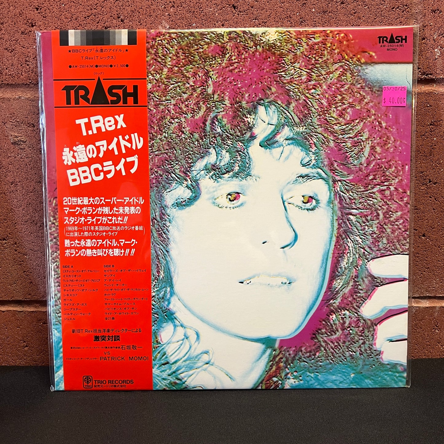Used Vinyl: T-Rex "Across The Airwaves" LP (Japanese Press)