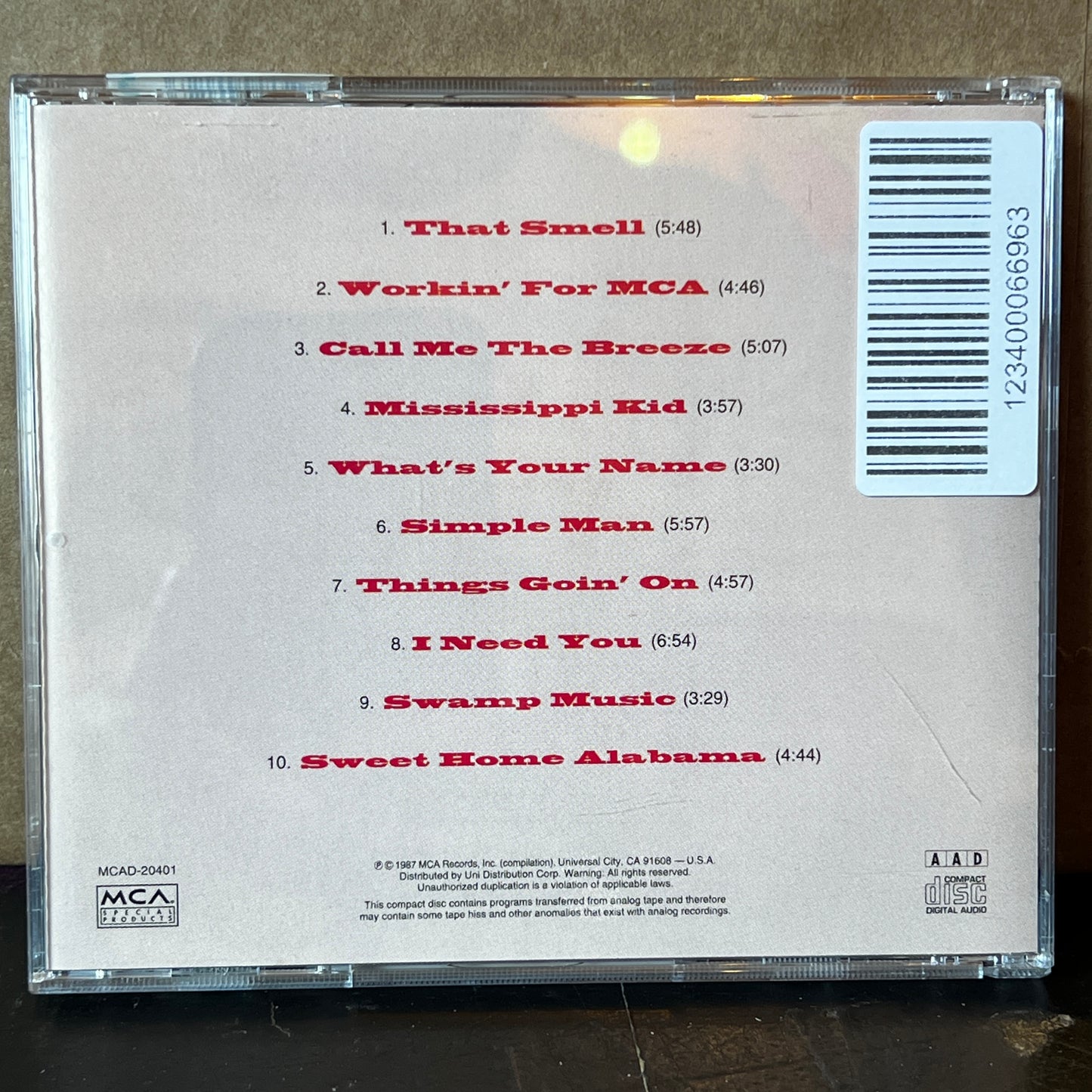 Used CD: Lynyrd Skynyrd "What's Your Name" CD