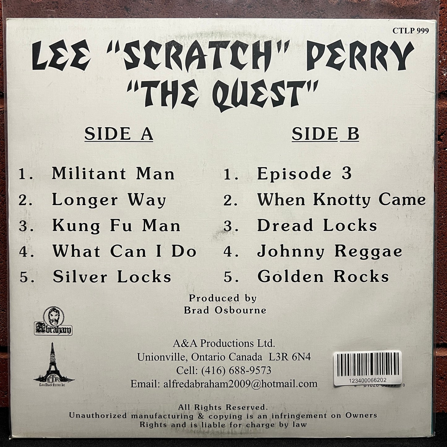 Used Vinyl: Lee "Scratch" Perry & The Upsetters "The Quest" LP (2013 Press - Pink Marble Vinyl)