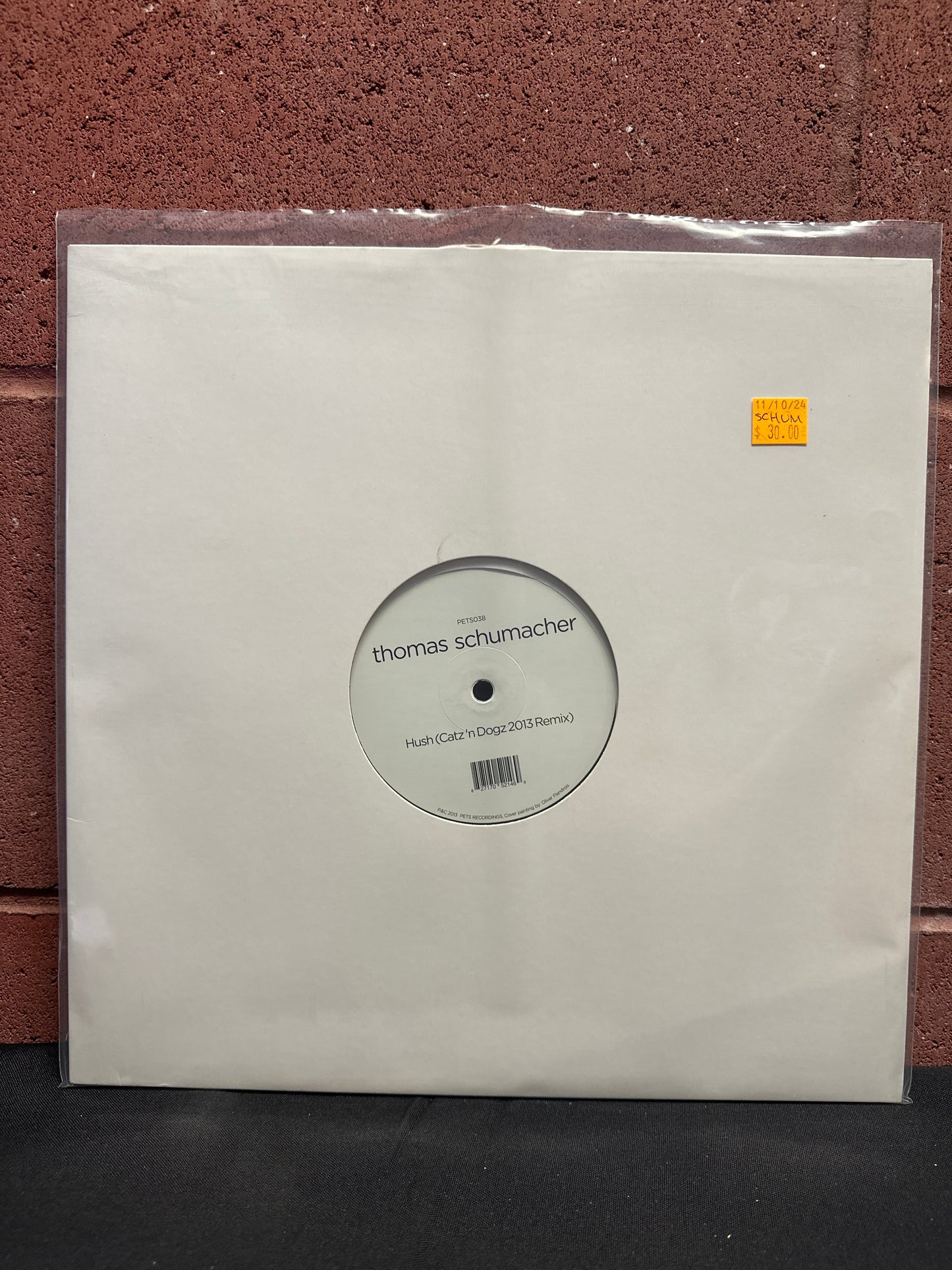 Used Vinyl: Thomas Schumacher "Hush (Catz'n Dogz 2013 Remix)" 12"