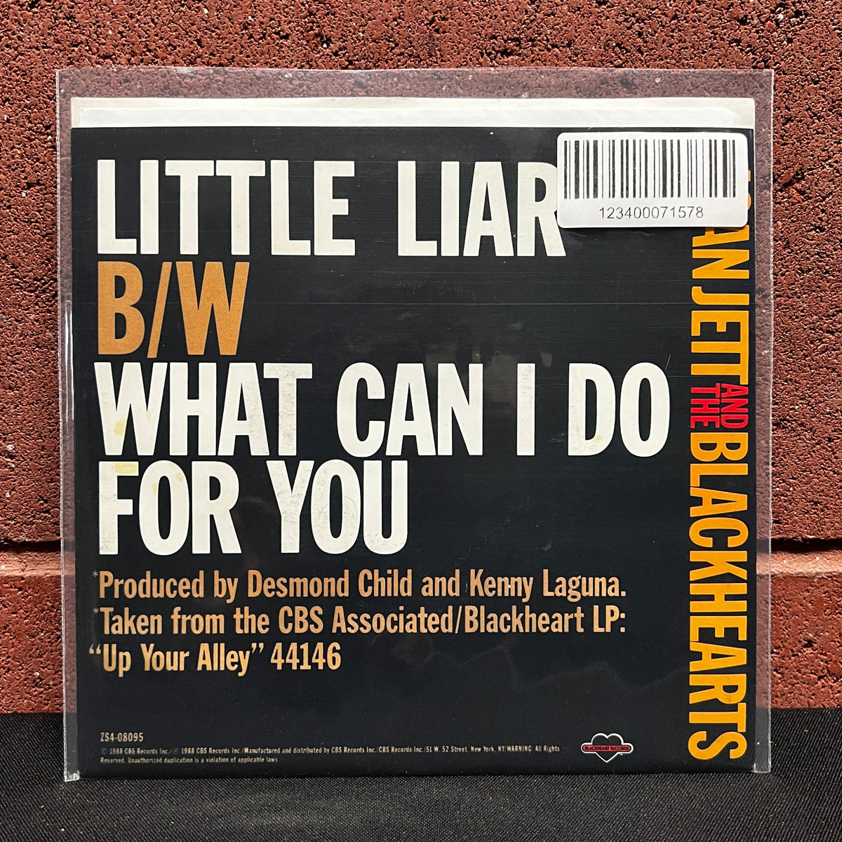 Used Vinyl: Joan Jett And The Blackhearts "Little Liar" 7" (1988 Press)