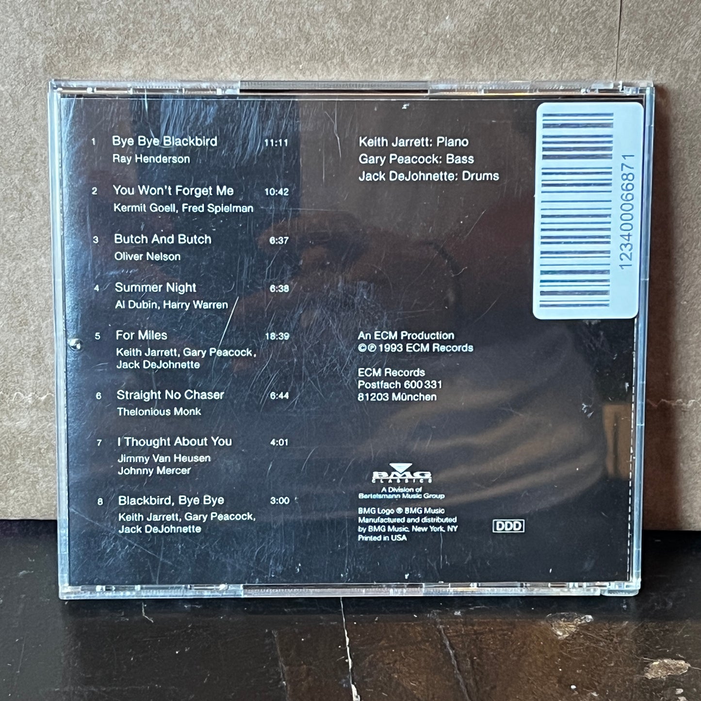 Used CD: Keith Jarrett Trio "Bye Bye Blackbird" CD (1993 Press)